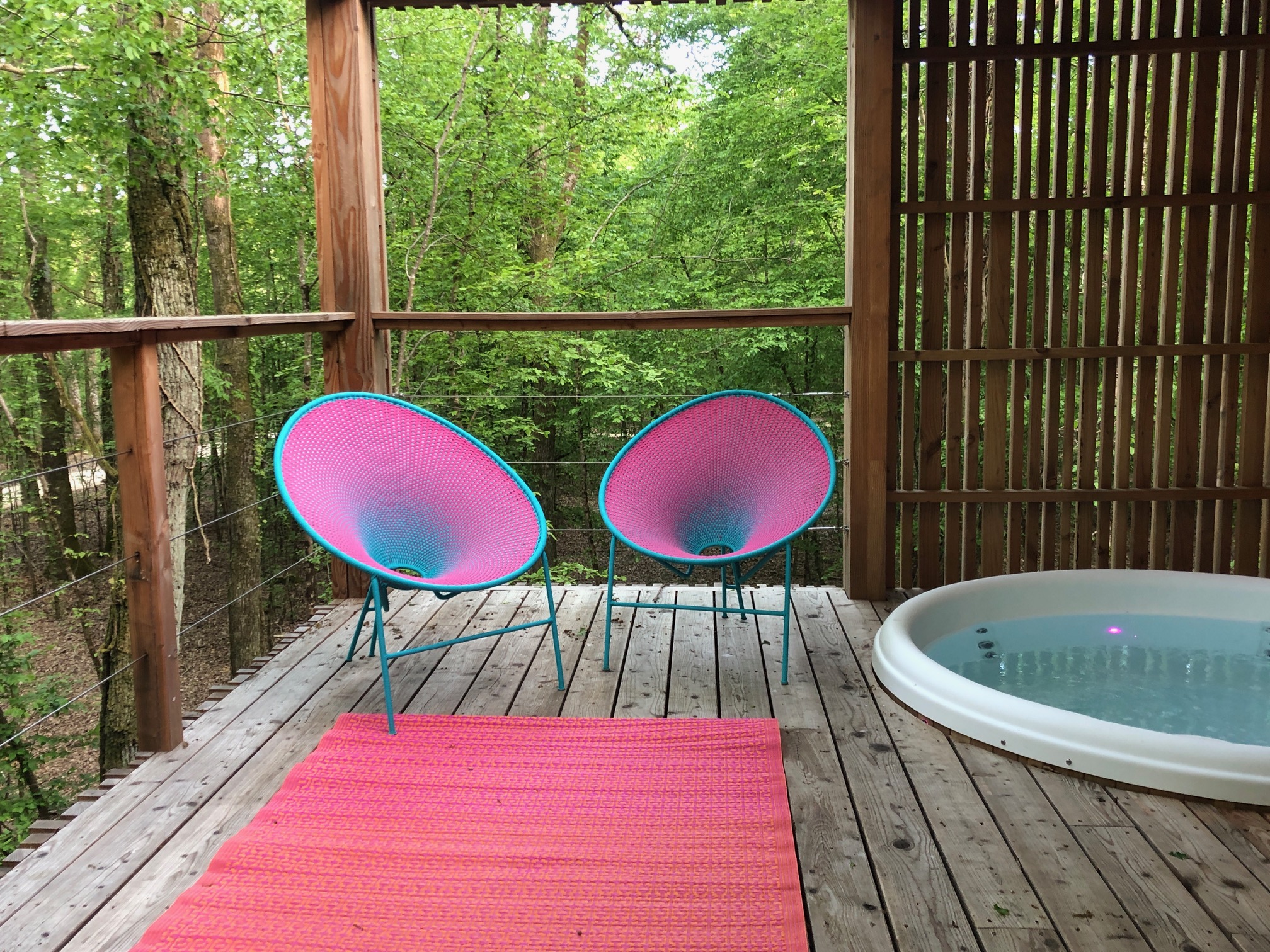 Évasion en Suite « Kabine » avec Spa Privatif à Esvres-Sur-Indre — vue depuis la terrasse
