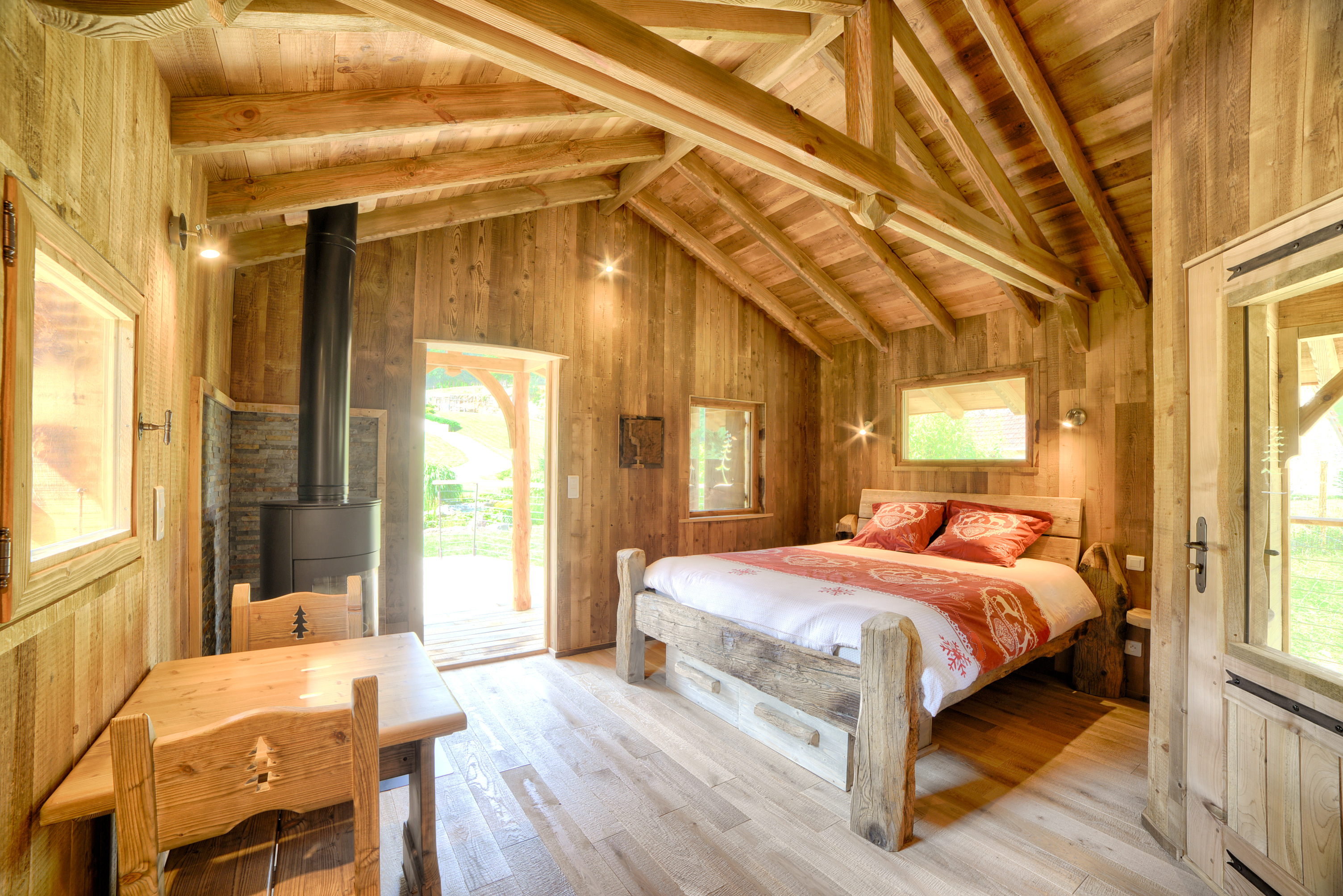 Cabane Spa des Daims : une évasion sensorielle en Franche-Comté à Corcelle-Mieslot — salle de bain