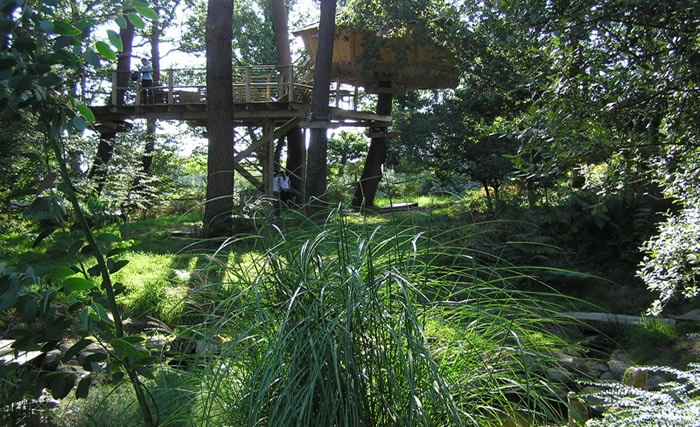 La Cabane Pradan : une expérience suspendue dans les arbres à Ploemel — vue intérieure