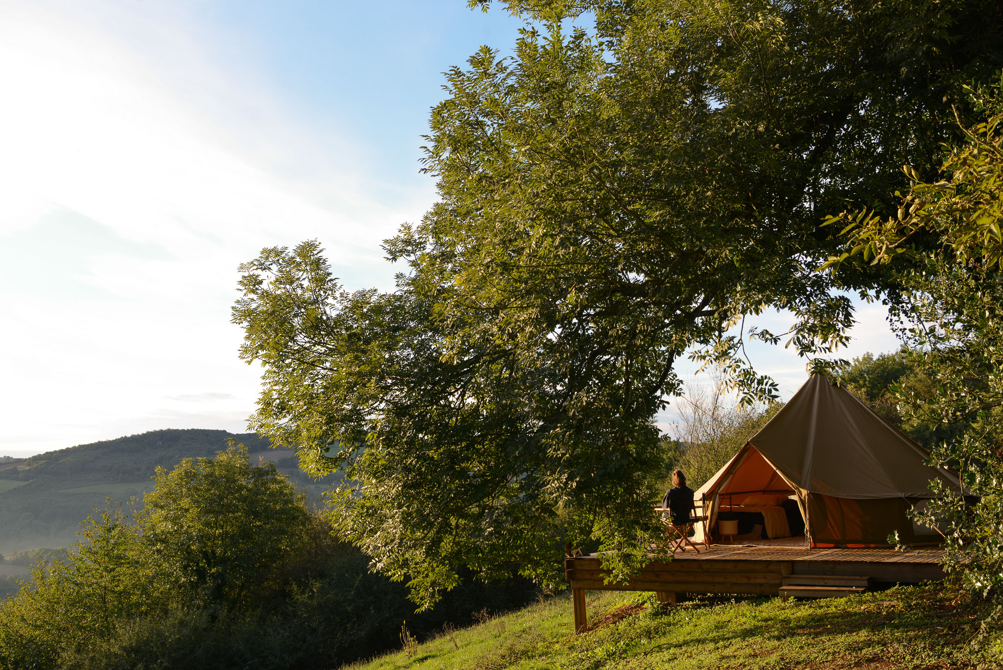 La Tente de Glamping — Tente avec piscine à Puech Long (Tarn) à Albi — cuisine