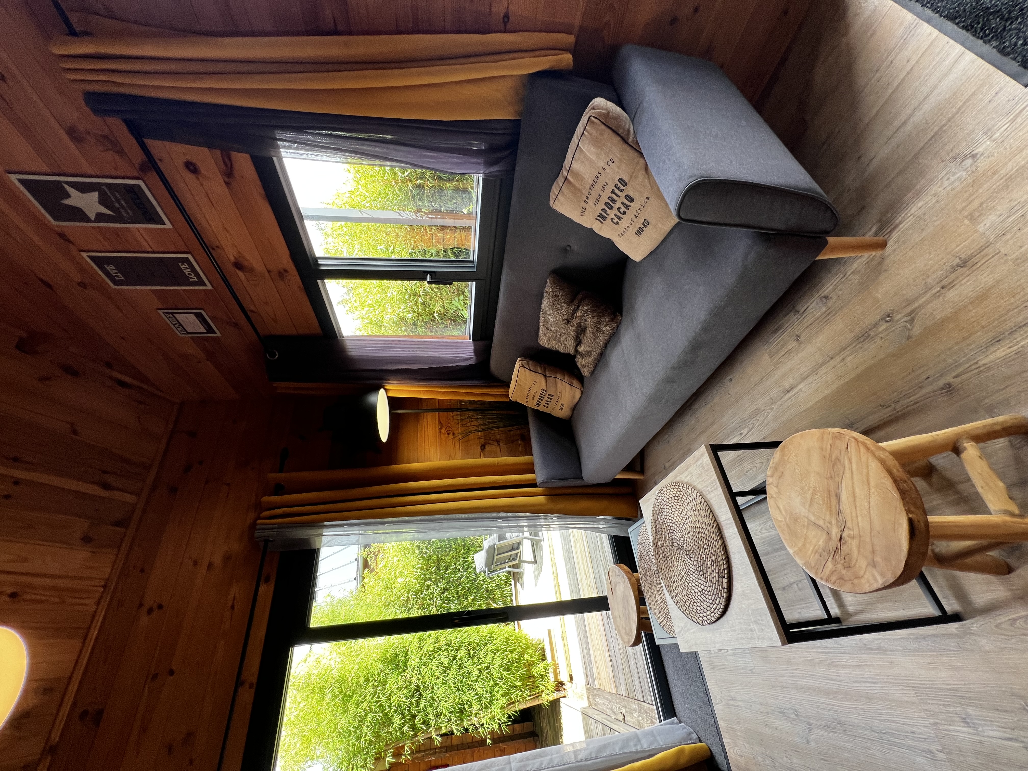 Le Cottage des Gîtes d'Armor n°1 — Chalet avec spa à Côtes-d'Armor à Saint-Brieuc — vue depuis la terrasse