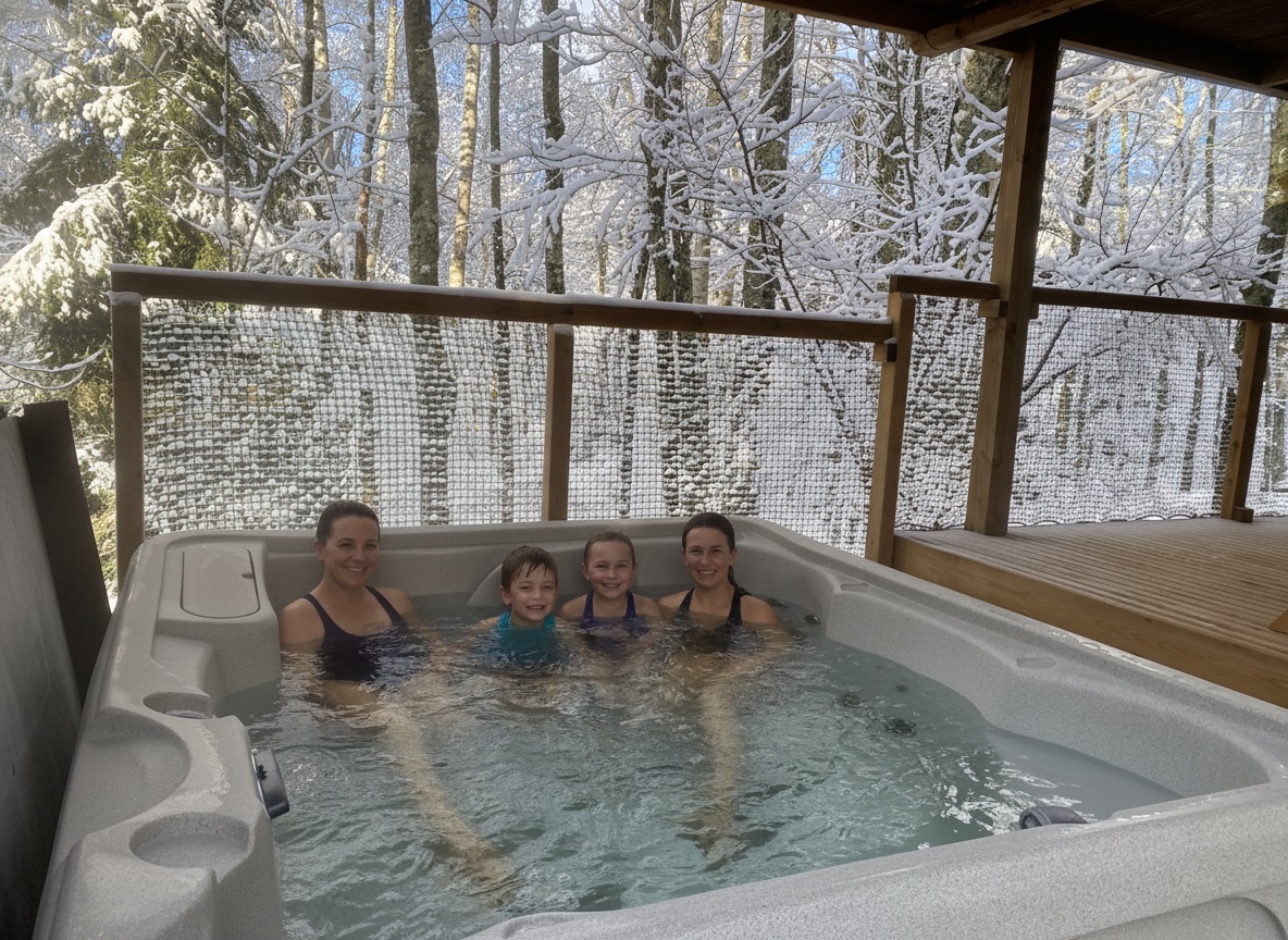 Un chalet nature avec spa privatif pour une évasion sensorielle à Anould — vue intérieure