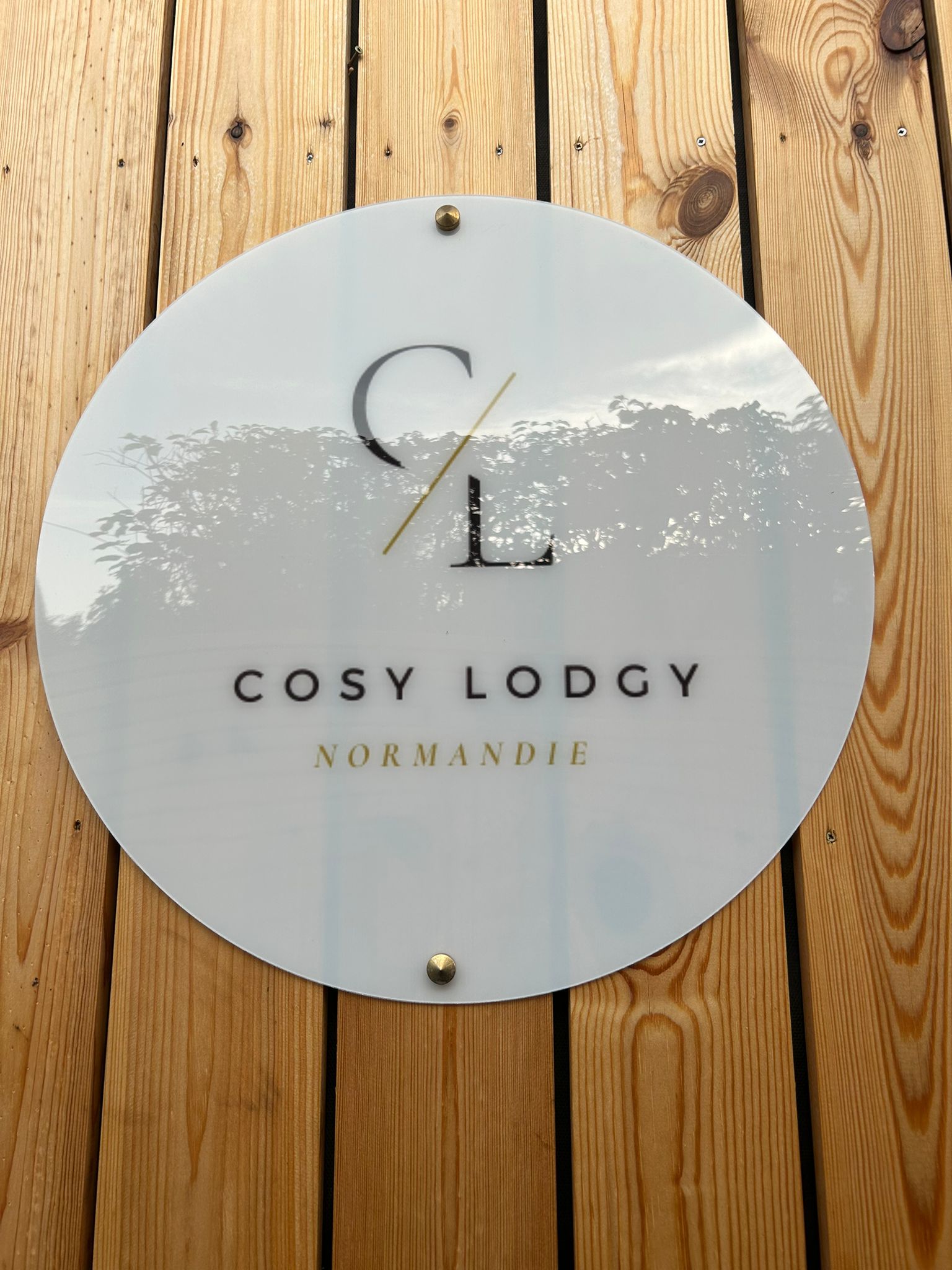 Cosy Lodgy & Spa — Chalet avec jacuzzi en Seine-Maritime à Rouen — vue depuis la terrasse