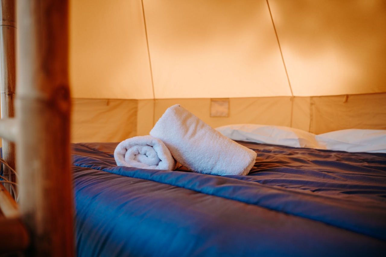 Lodge Vénus — Tente avec spa à Nature Camp Anjou à Sainte-Gemmes-sur-Loire — cuisine