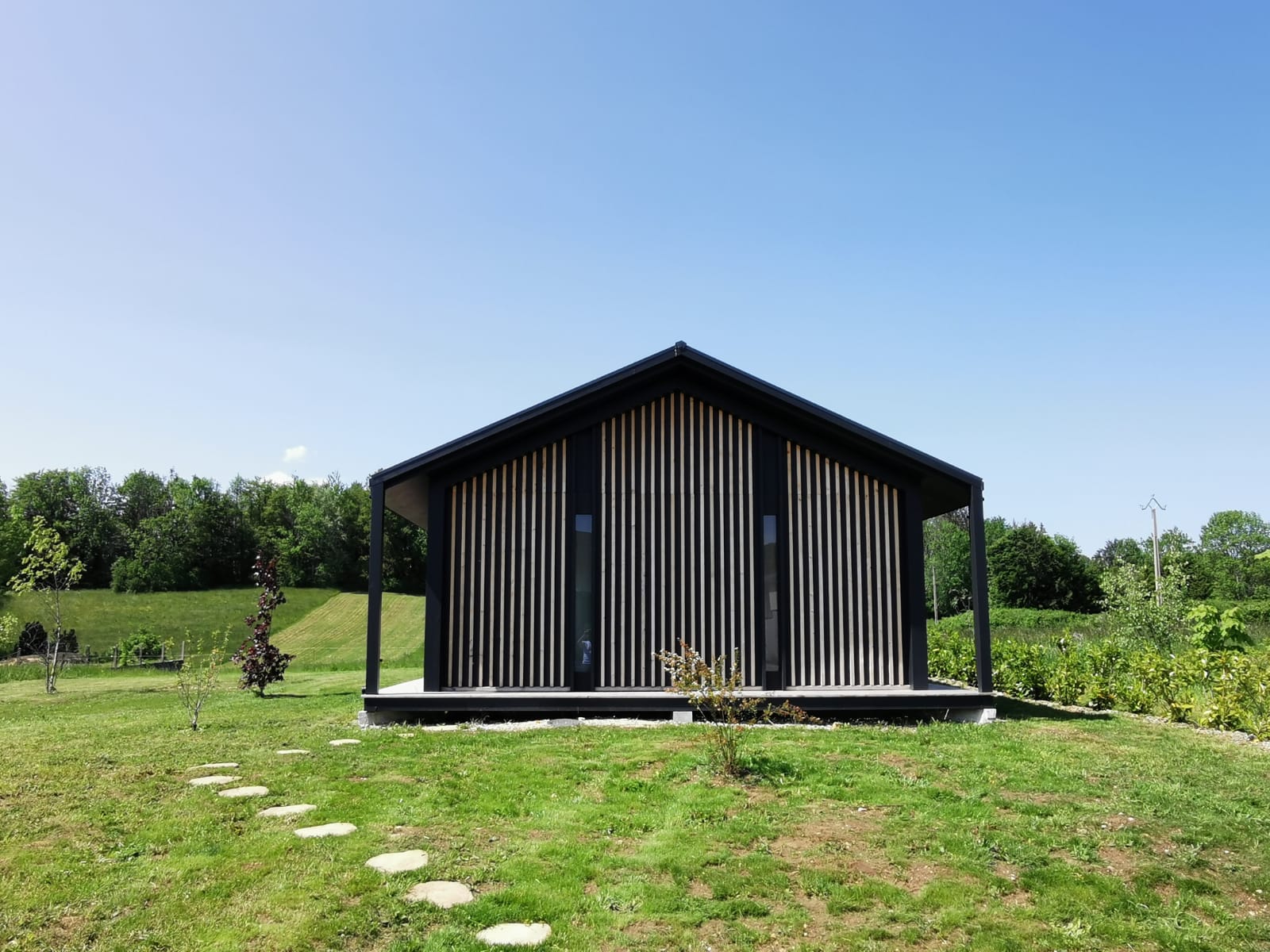Les Logettes de Caroline — Ecolodge avec Bain Nordique à Jura à Foncine-le-Haut — salle de bain