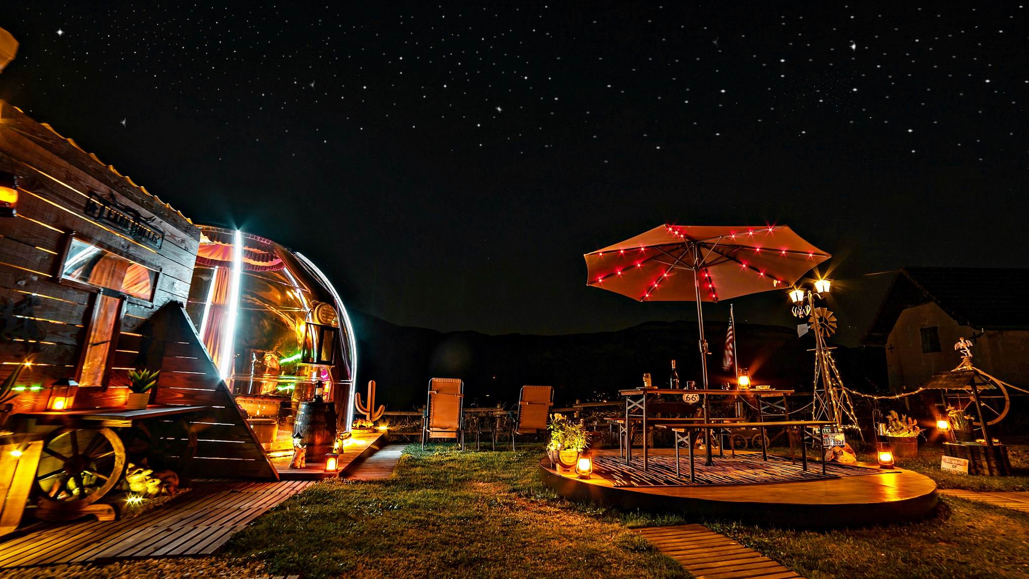 Bulle Texas – Luxe & SPA – Vue Lac Aiguebelette