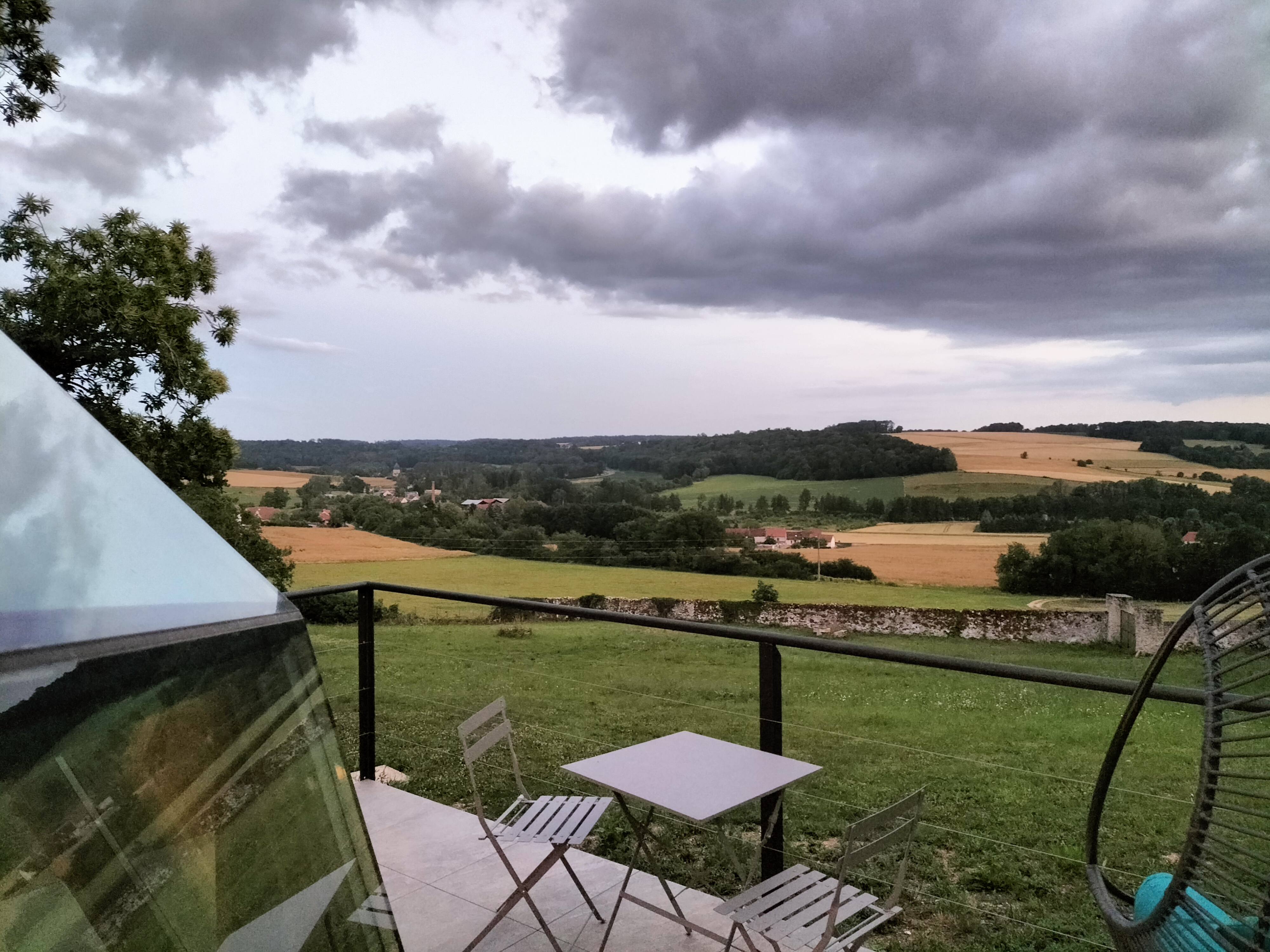 Le Dôme Tanière du Renard — Dôme avec vue imprenable à Marne à Châlons-en-Champagne — vue intérieure