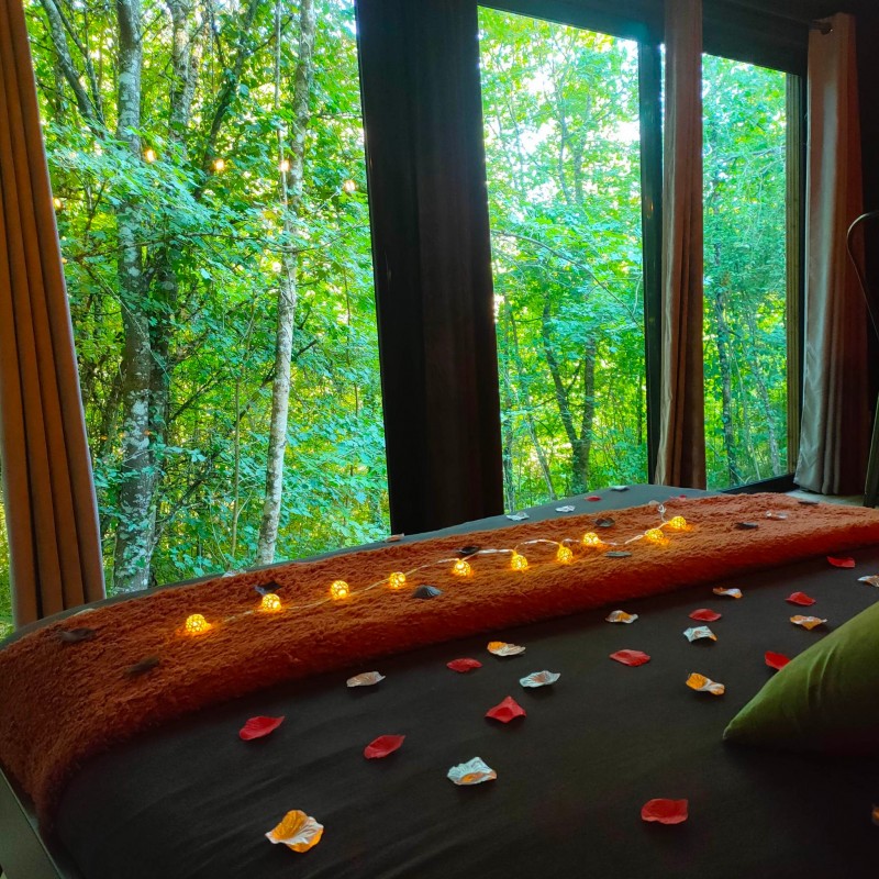 Évasion magique dans une cabane enchanteresse avec spa privatif — Cabane à Illoud