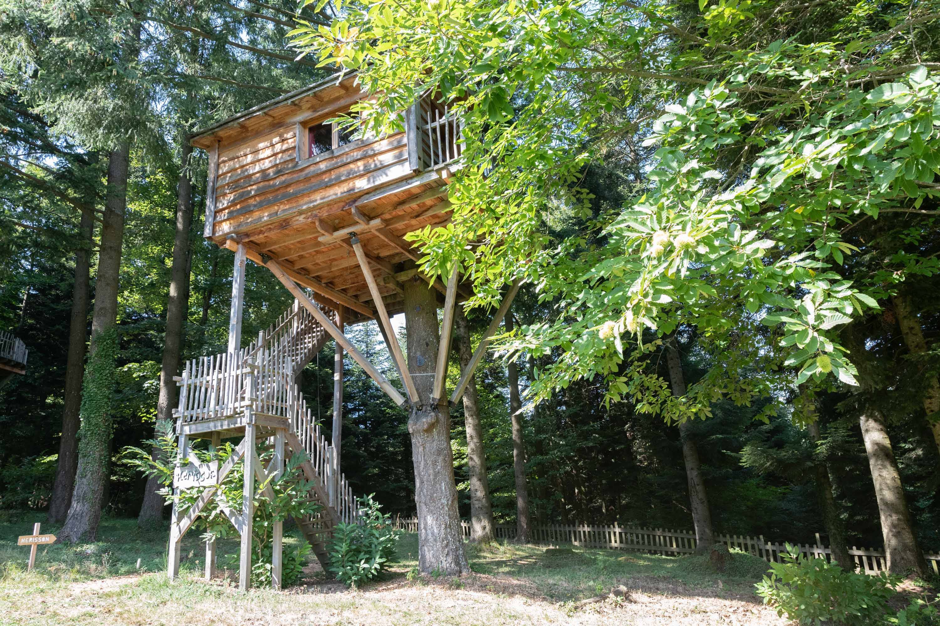 Cabane Hérisson : une expérience suspendue dans les arbres à Saint-Julien-Labrousse — espace de vie