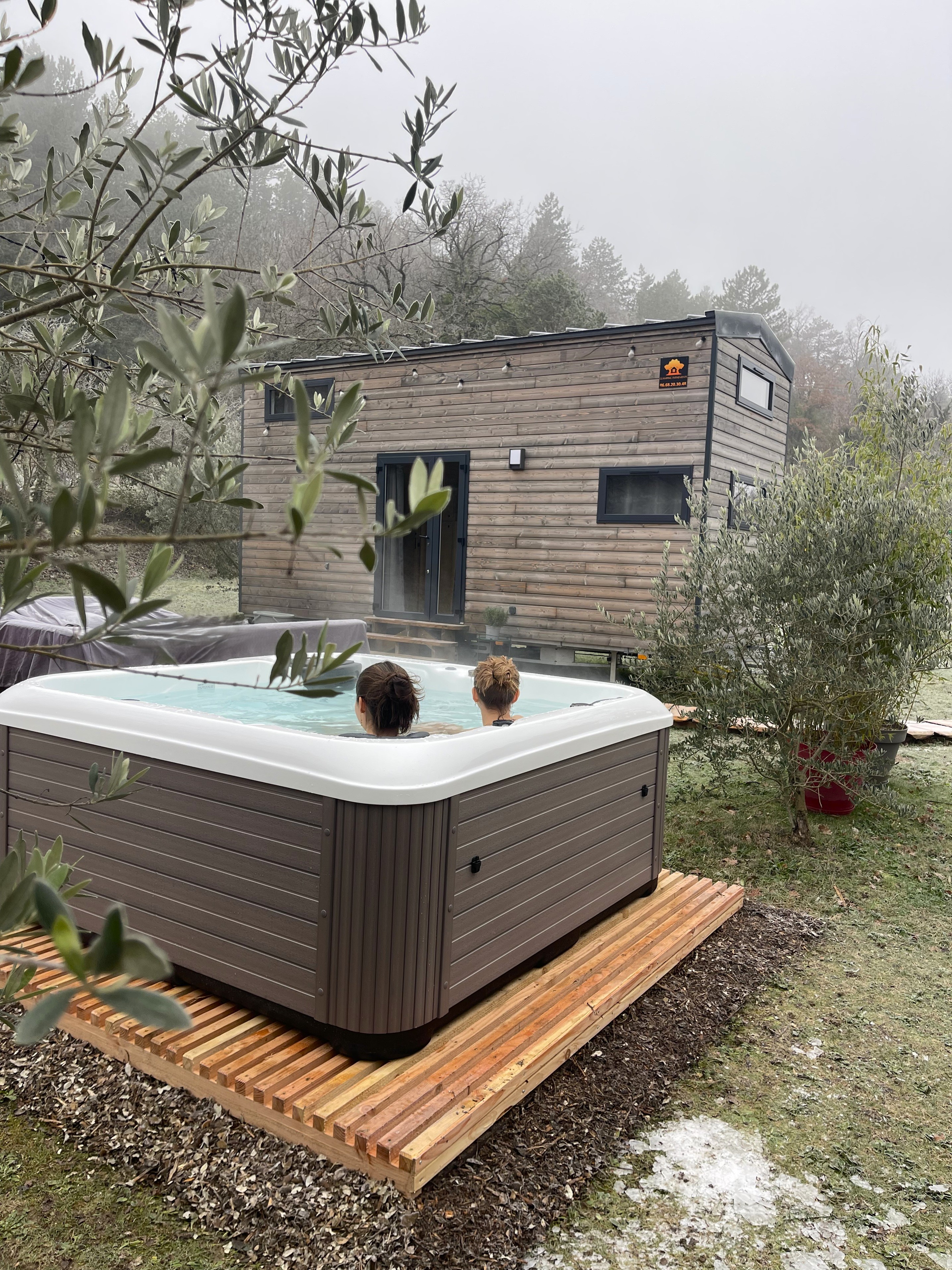 La Tiny du Rocher — Tiny House avec spa à Vaucluse à Apt — chambre