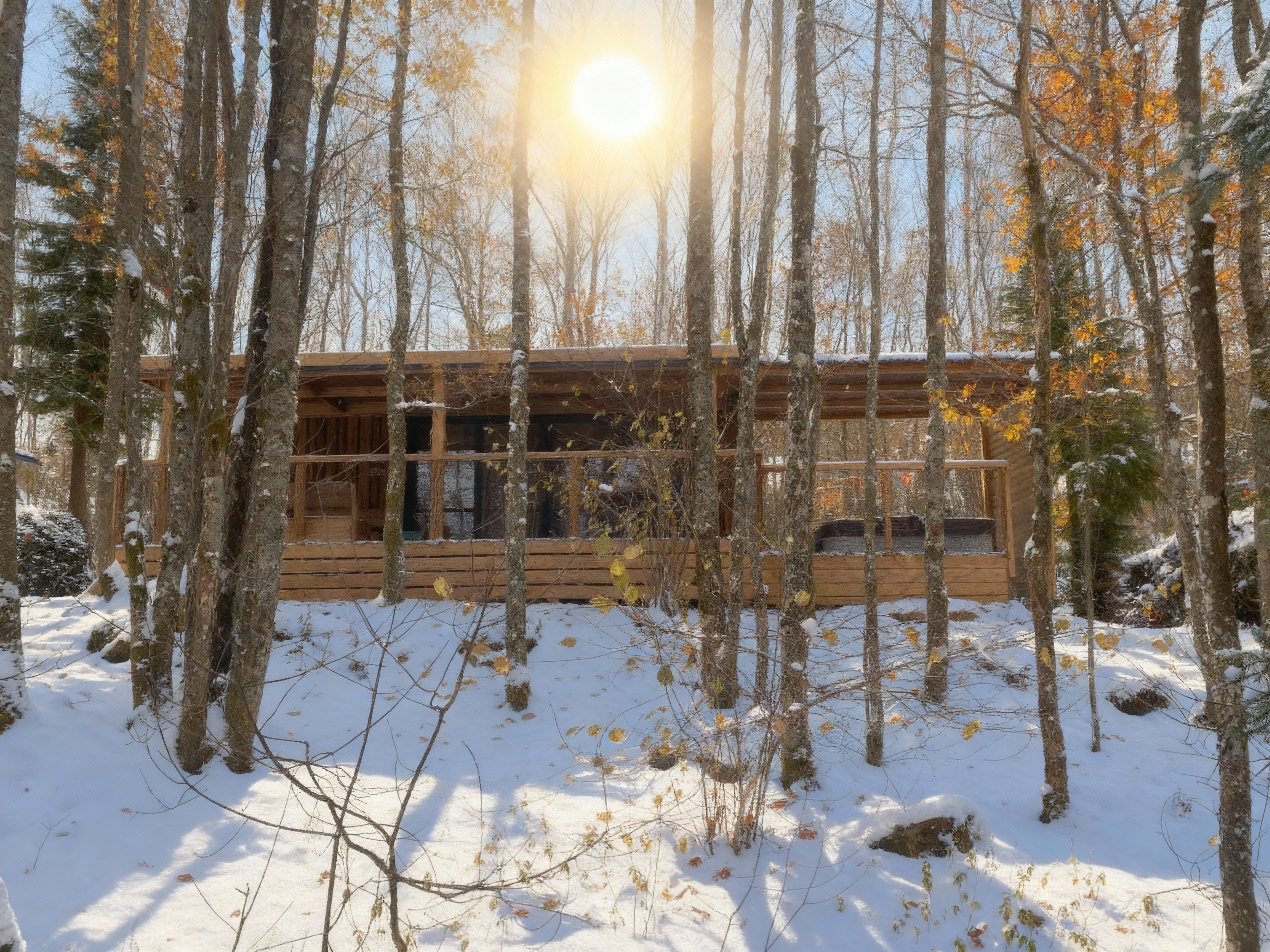 HY•Lødge Spa-6pers N°4 — Cabane avec spa privatif à Vosges à Épinal — vue intérieure