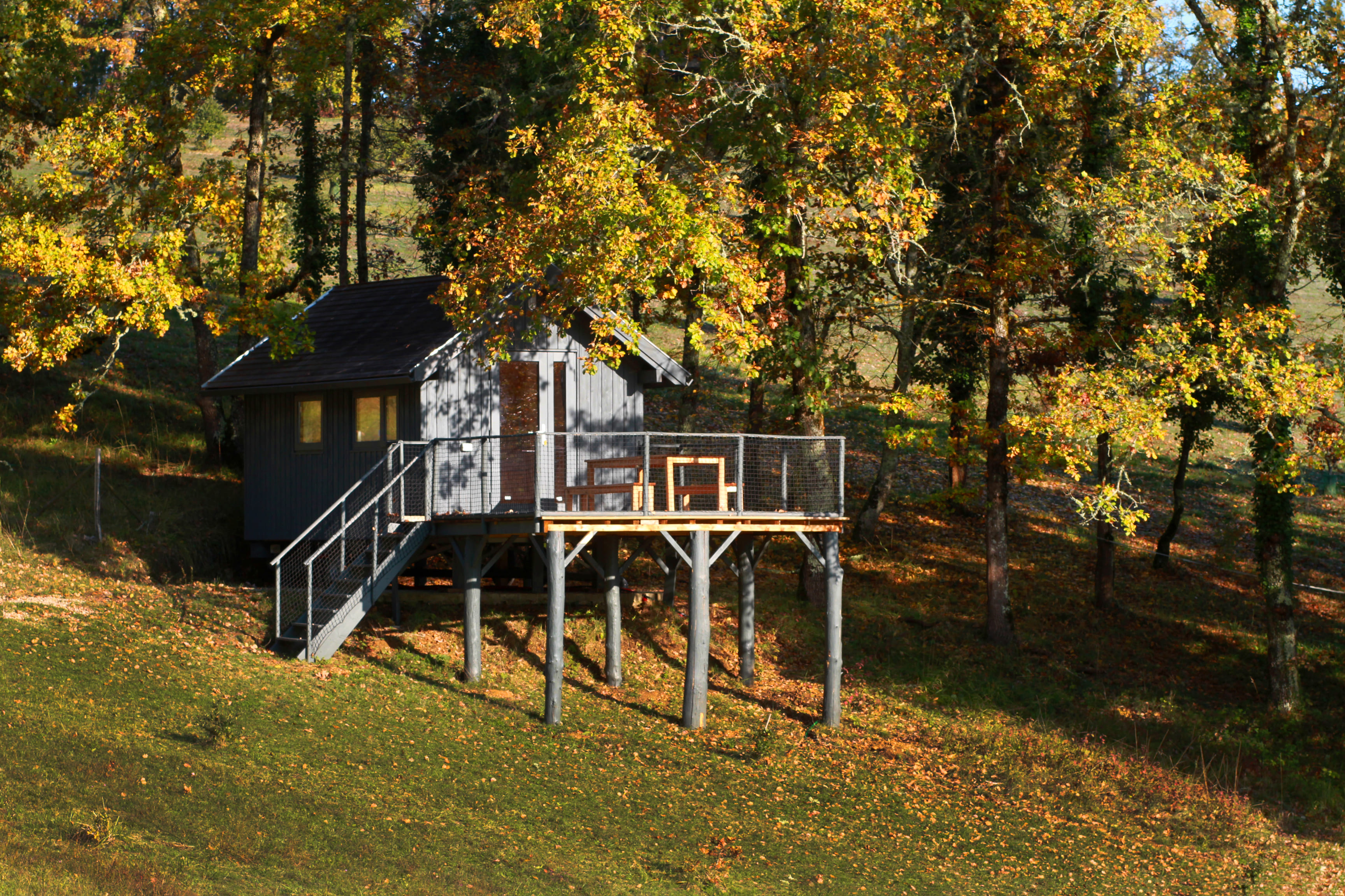 Tiny House la Pradela — Nuit avec Spa privé en Dordogne
