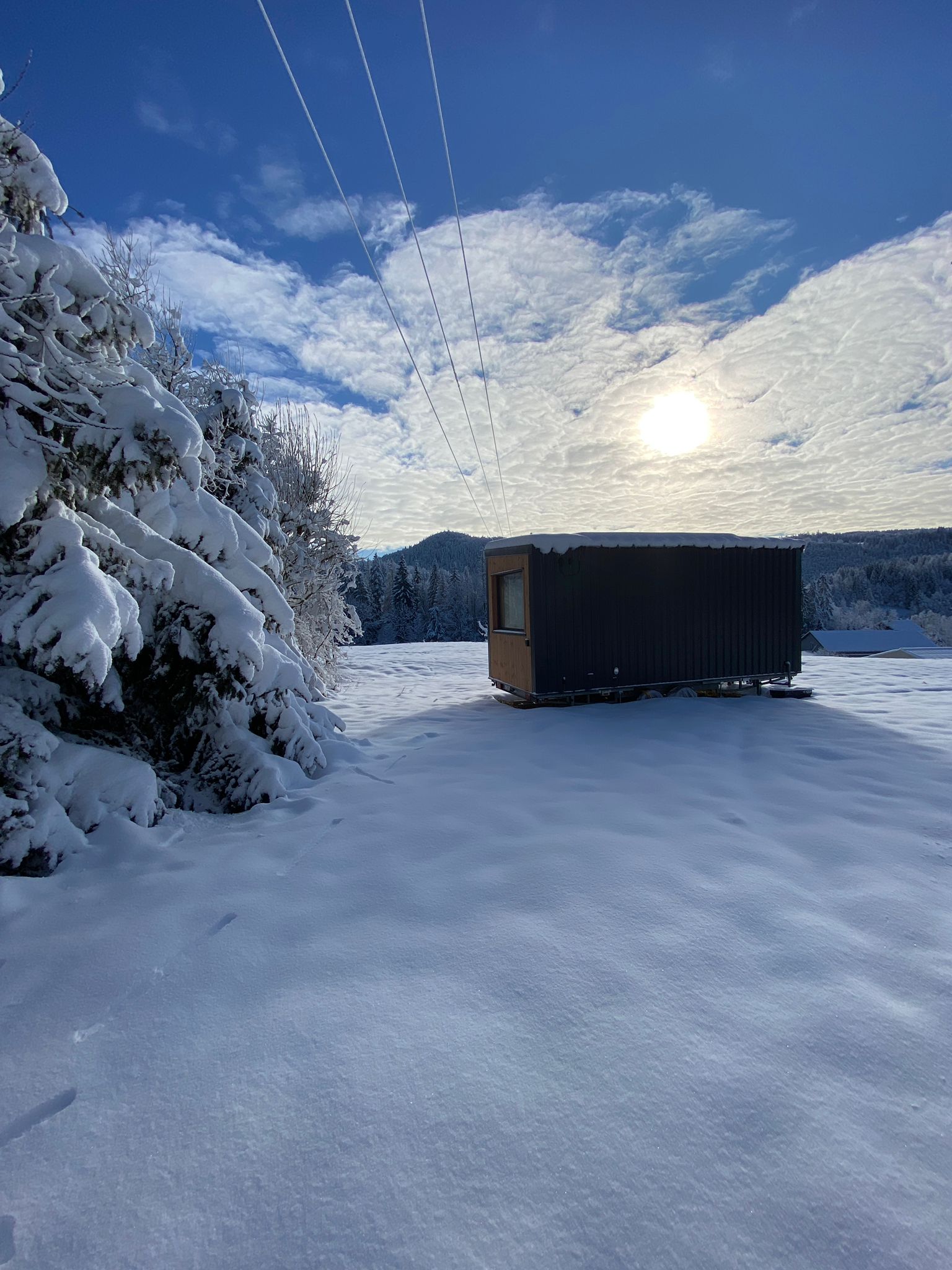 Homnest - Tiny House avec spa à 20 min des Rousses à Les Rousses — vue intérieure