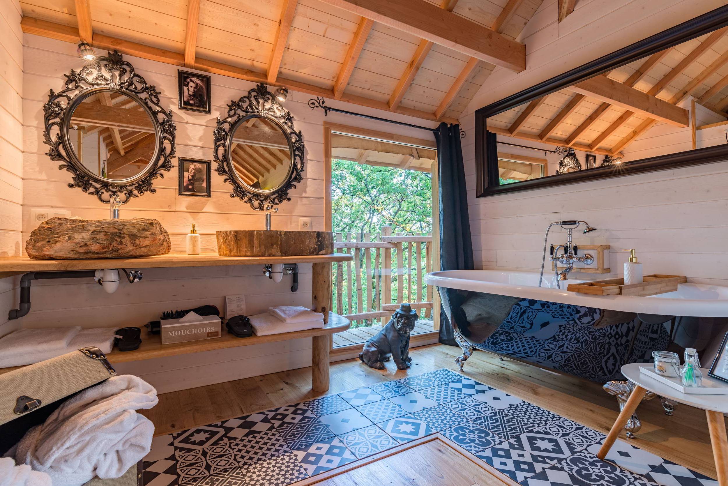Cabane Spa Dolce Vita Prestige : une évasion dans les arbres à Clairac — cuisine