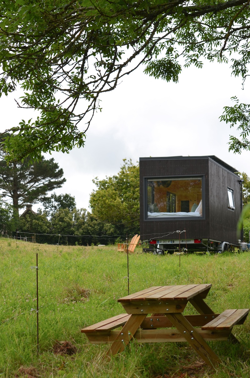 Parcel Tiny House — Évasion nature avec spa à Plonéour-Lanvern à Plonéour-Lanvern — détail architectural