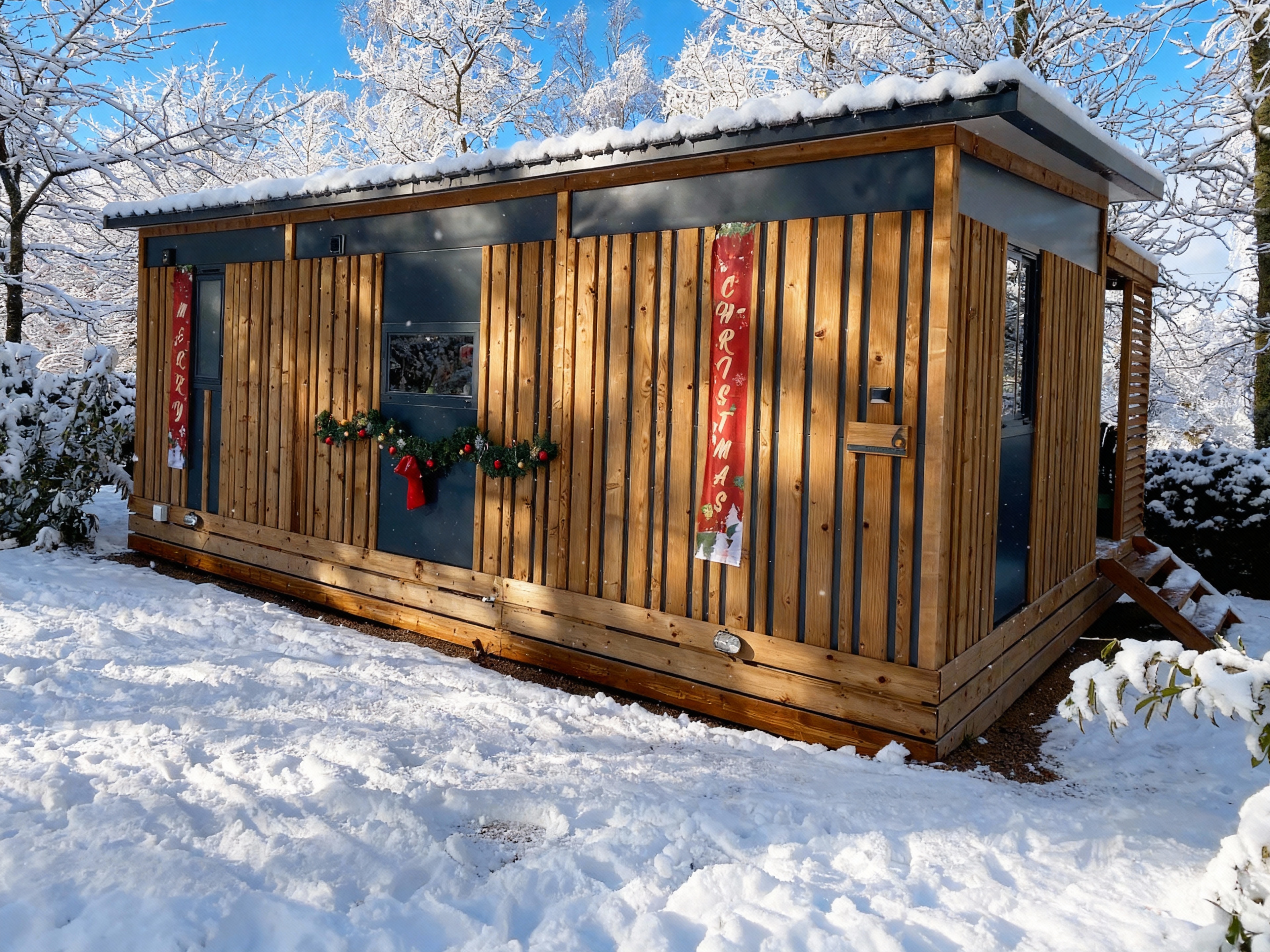 HY•Lødge Spa-4pers N°5 — Cabane avec spa privatif à Vosges à Épinal — espace de vie
