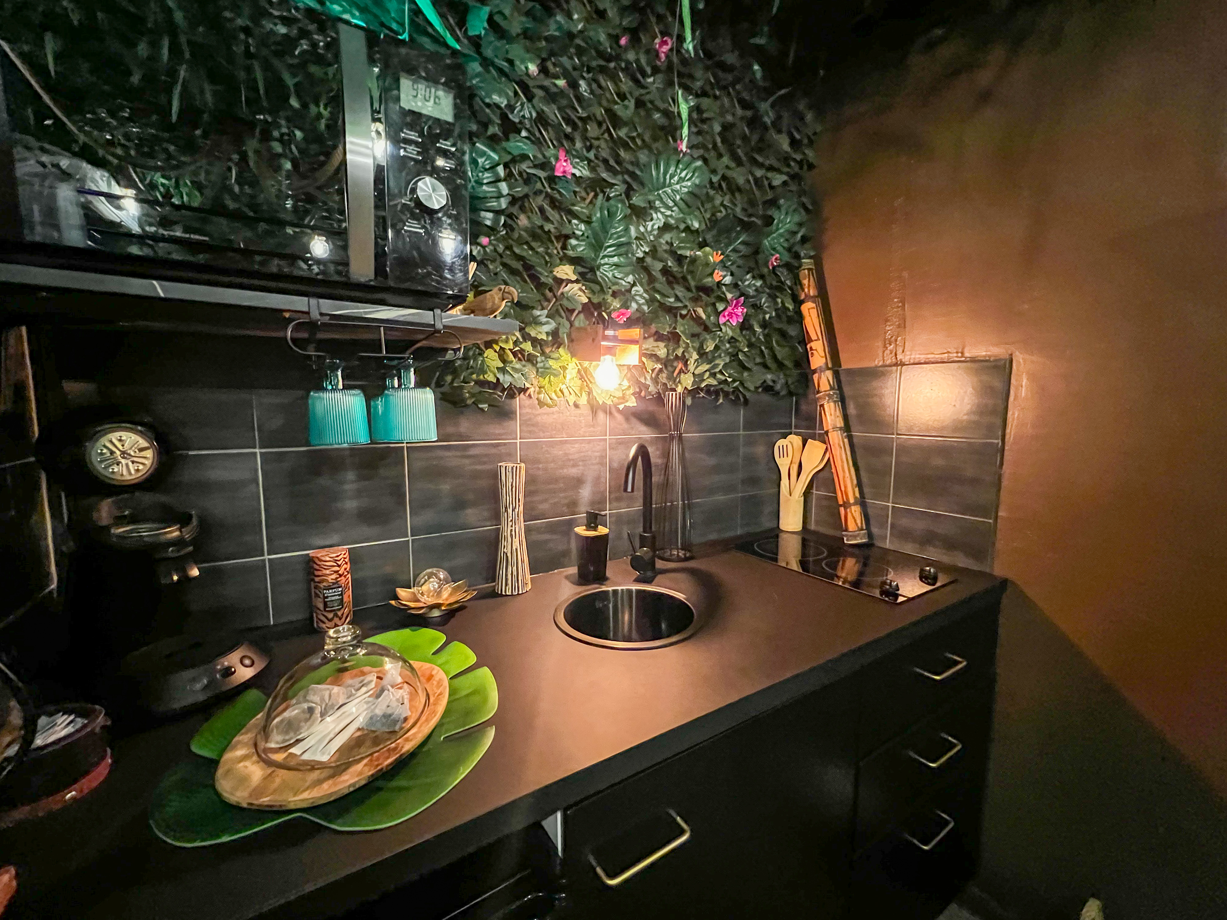 La Tanière de Mowgli — Chambre à thème avec spa à Plage du Môle (Hérault) à Agde — chambre