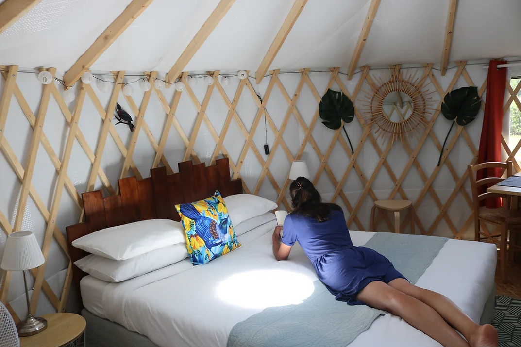 Cocon de Tranquillité — Tente avec spa à Châtillon-sur-Indre à Châtillon-sur-Indre — chambre