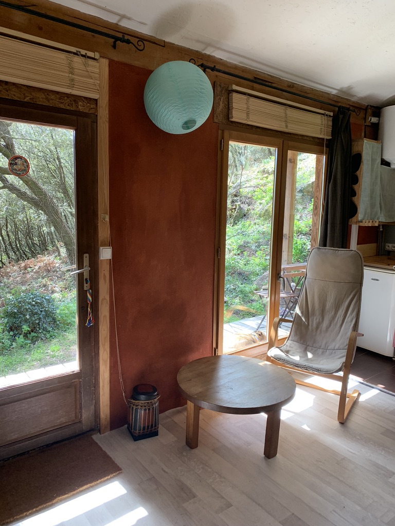 Ermitage — Ecolodge avec spa à Gard à Alès — vue depuis la terrasse
