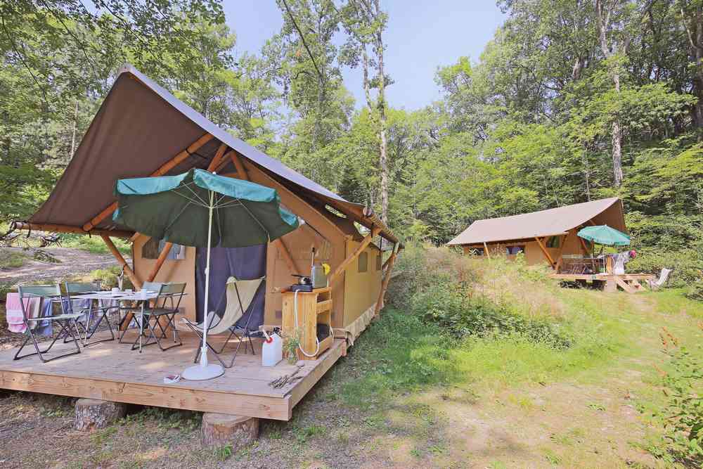 Tente Canadienne Wattwiller — Tente avec spa à Wattwiller (Haut-Rhin)