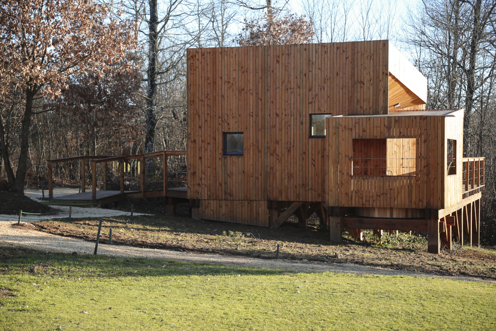 Lodge Spa Plein Voir — Ecolodge avec jacuzzi à Dordogne à Bergerac — salle de bain