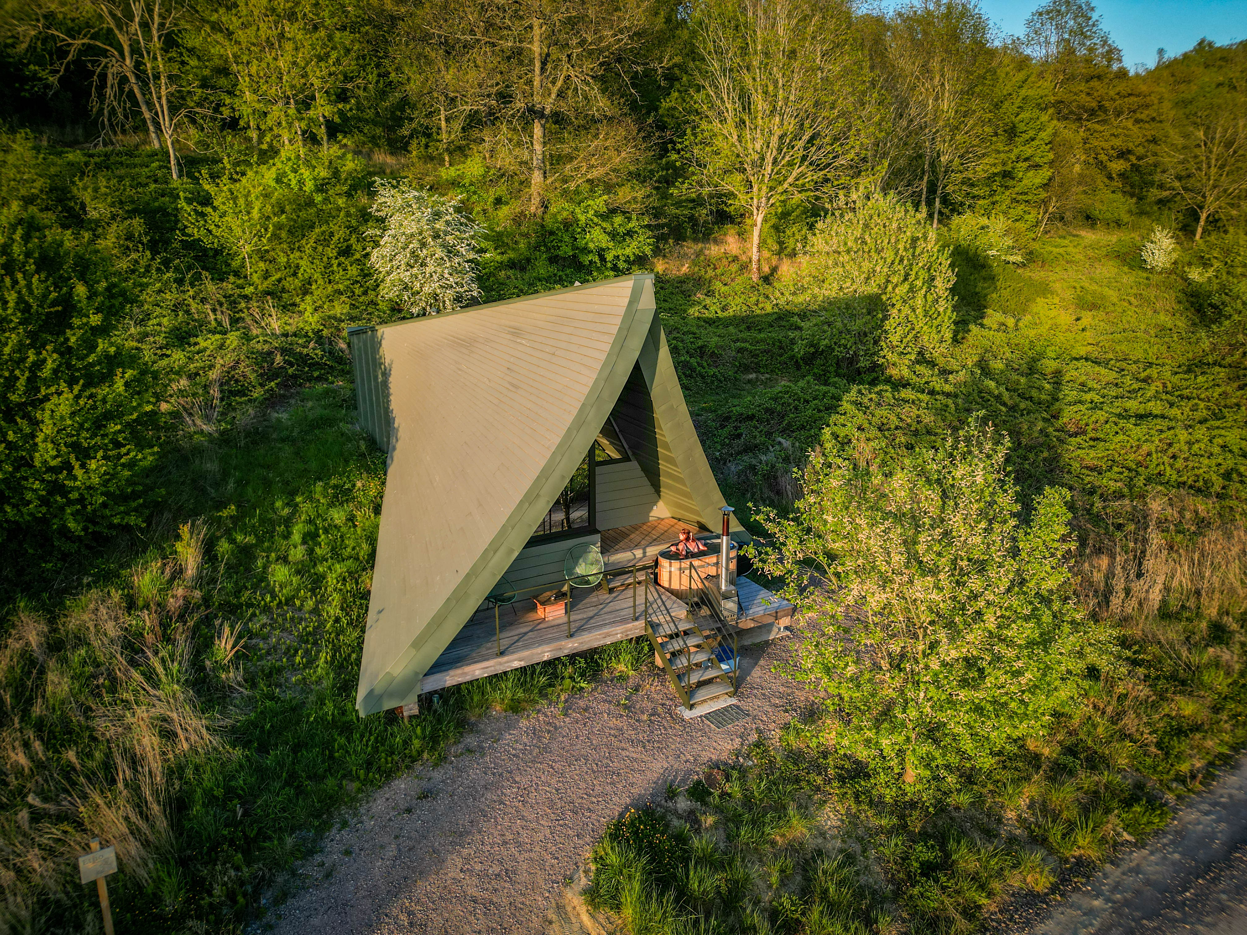 Ecolodge de luxe en pleine nature avec bain nordique à Massingy-Lès-Vitteaux — salle de bain