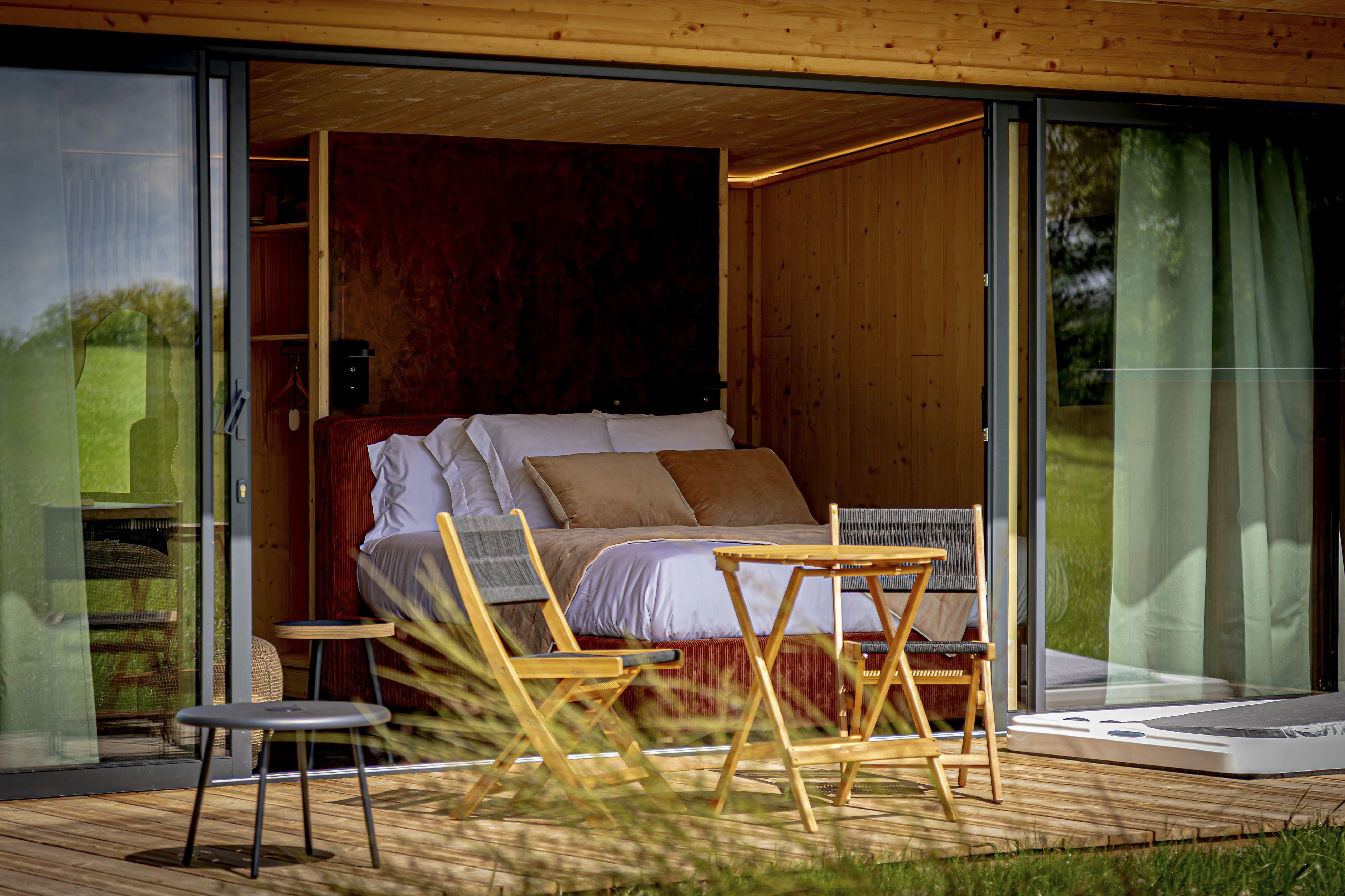Pépites Lodges et Spas Lodge 1 Pétillant — Ecolodge avec spa à Montluçon à Montluçon — espace de vie