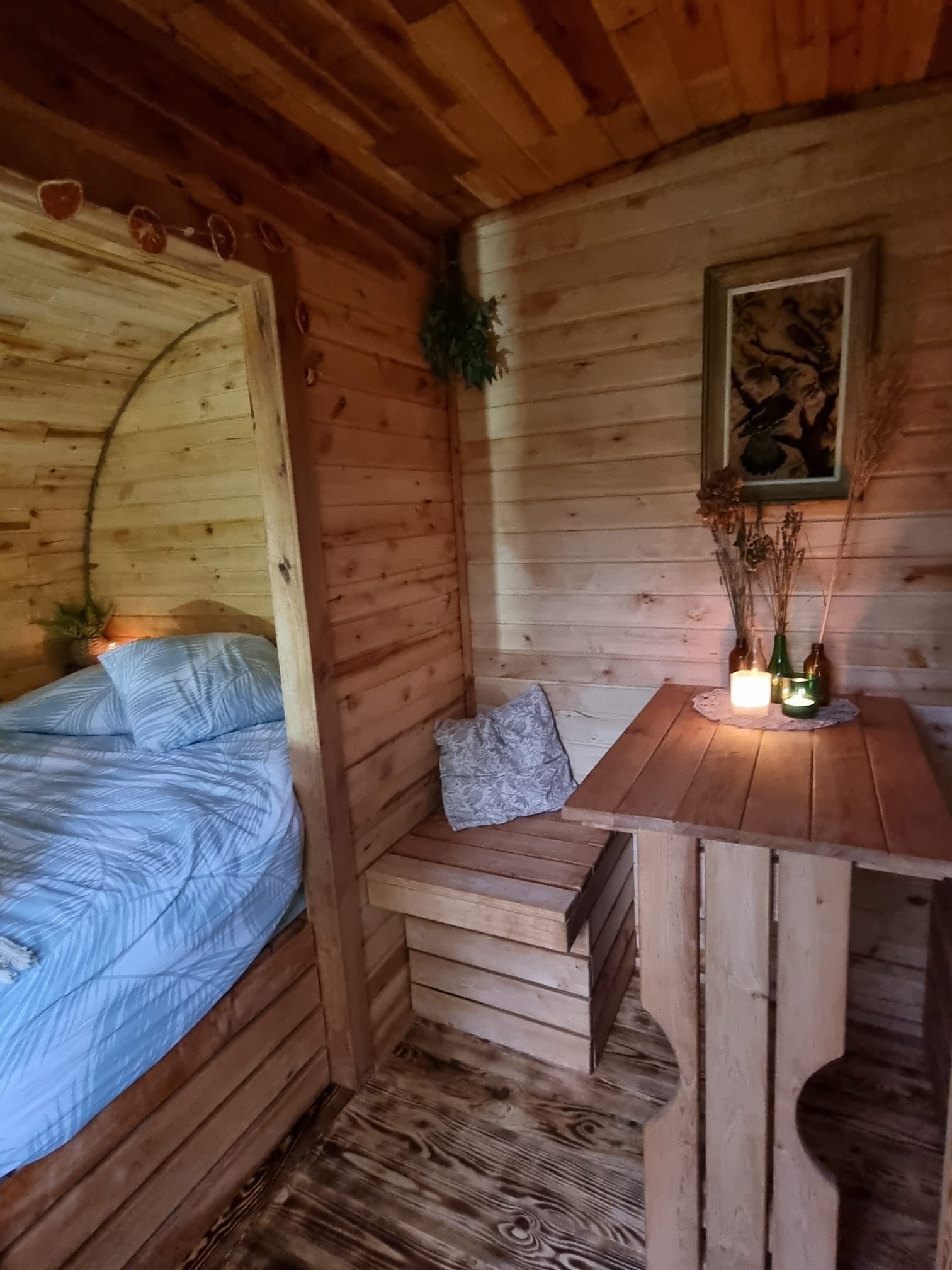 La cabane Bohème — Cabane avec spa à Indre à Châteauroux — vue depuis la terrasse