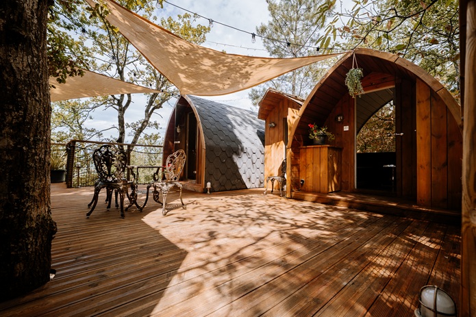 Lov'Nid "spa & sauna" — Séjour romantique en Dordogne à Alles-sur-Dordogne — vue intérieure