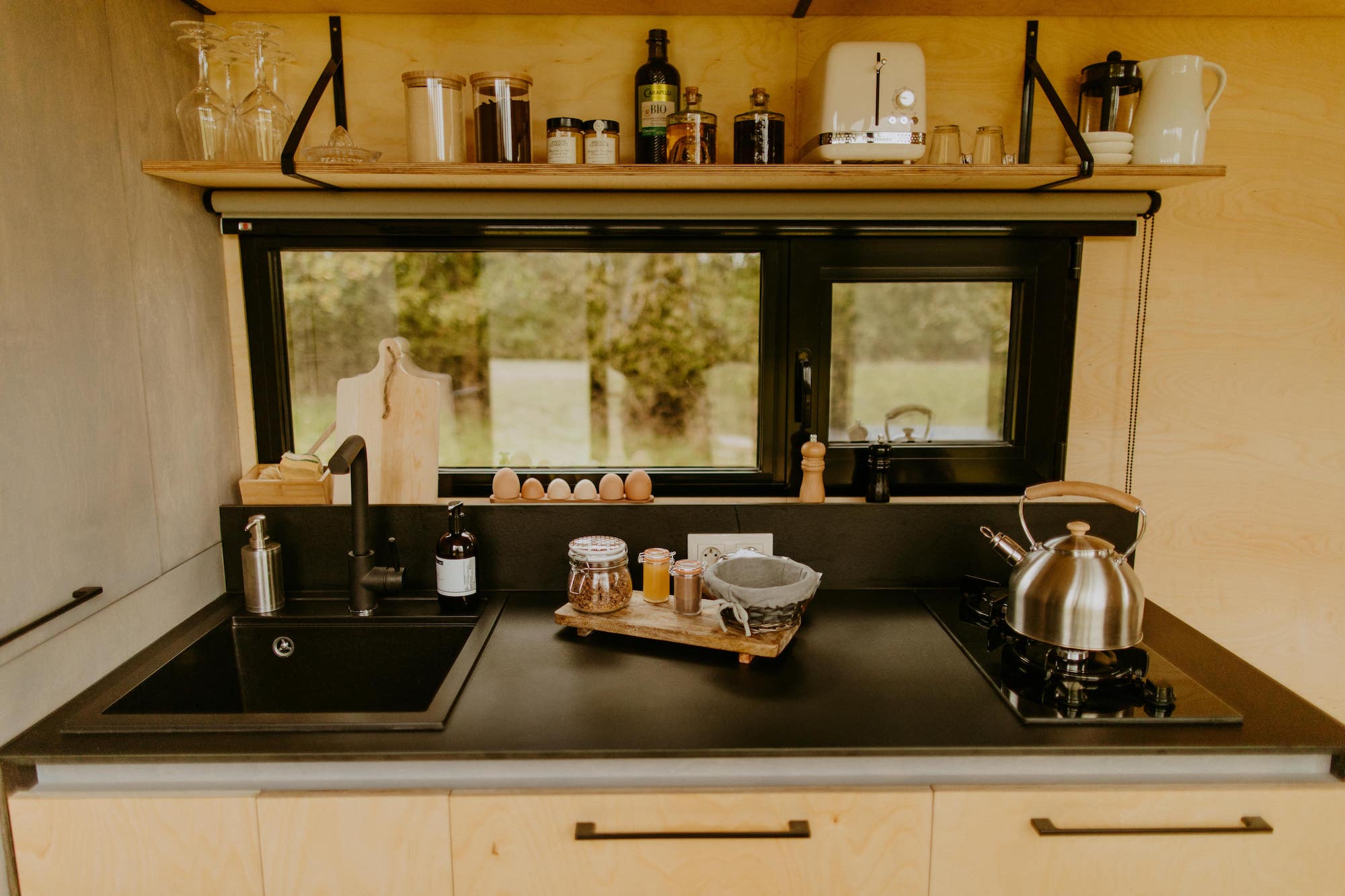 Une expérience unique dans une Tiny House près d'Étretat à Arelaune-En-Seine — vue depuis la terrasse