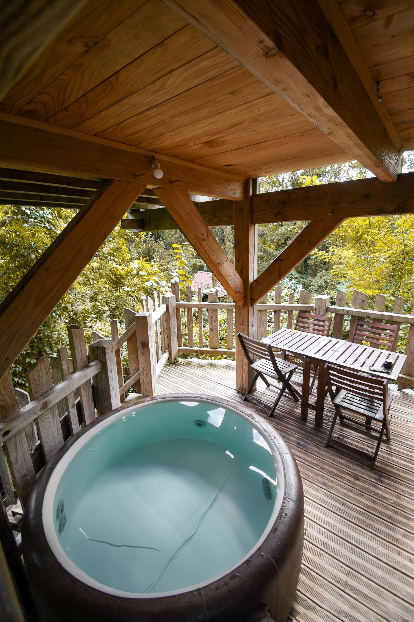 La Cabane Spa Le Charme : une expérience unique en Picardie à Rosoy-En-Multien — vue depuis la terrasse