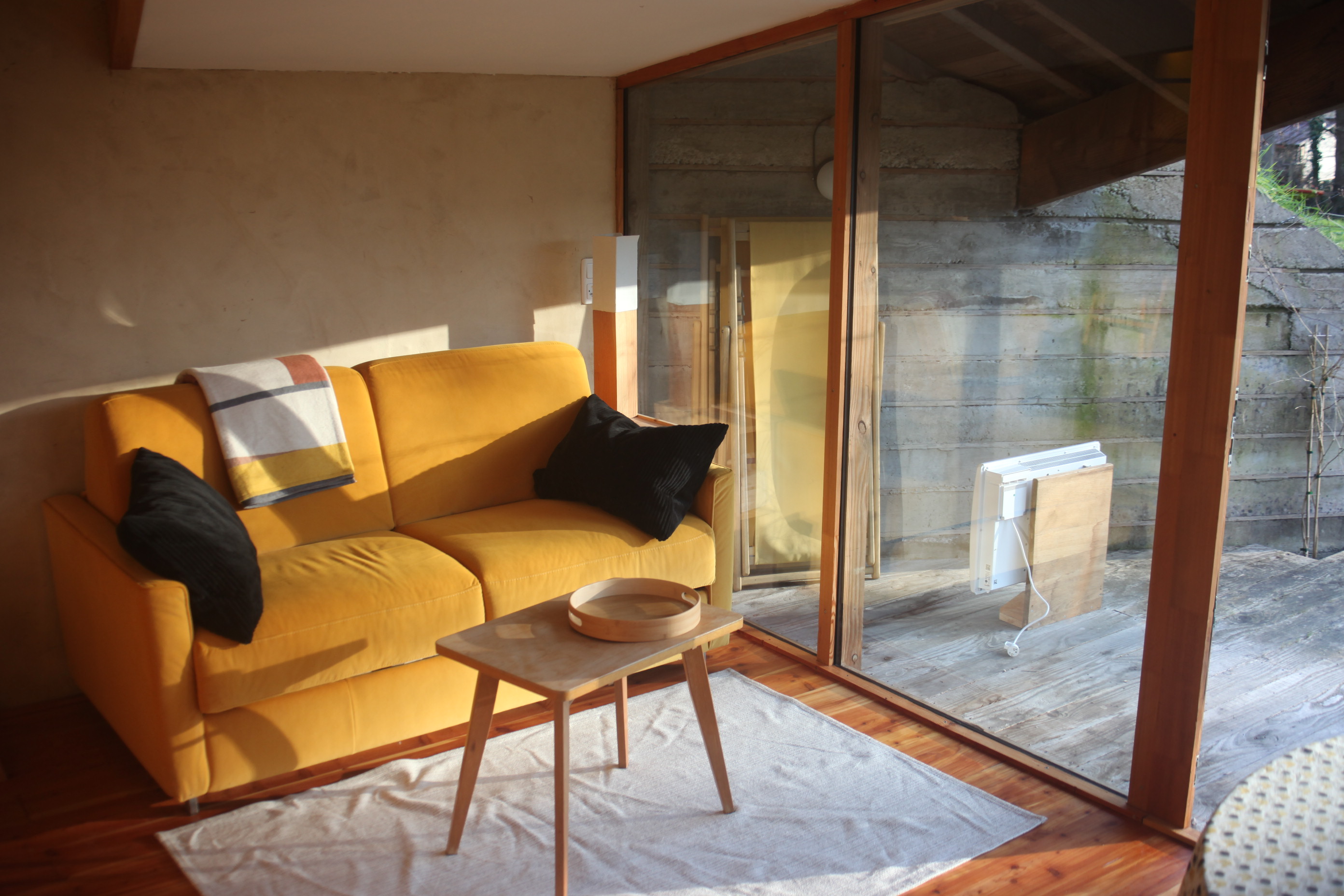 La cabane jaune — Cabane végétalisée avec spa à Haute-Vienne à Nieul — salle de bain