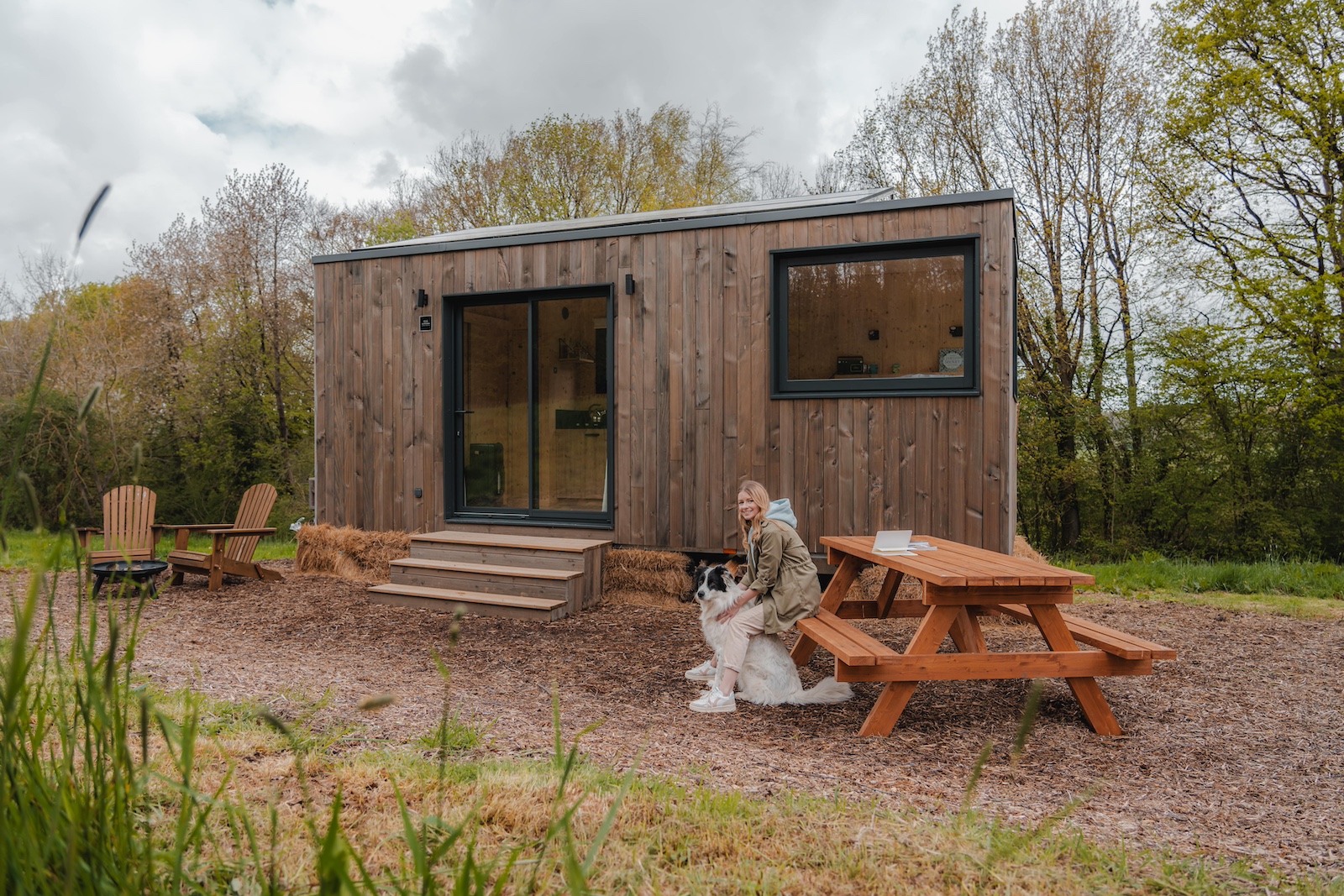 Une escapade enchantée dans une tiny house près de Deauville à Blangy-Le-Château — espace de vie