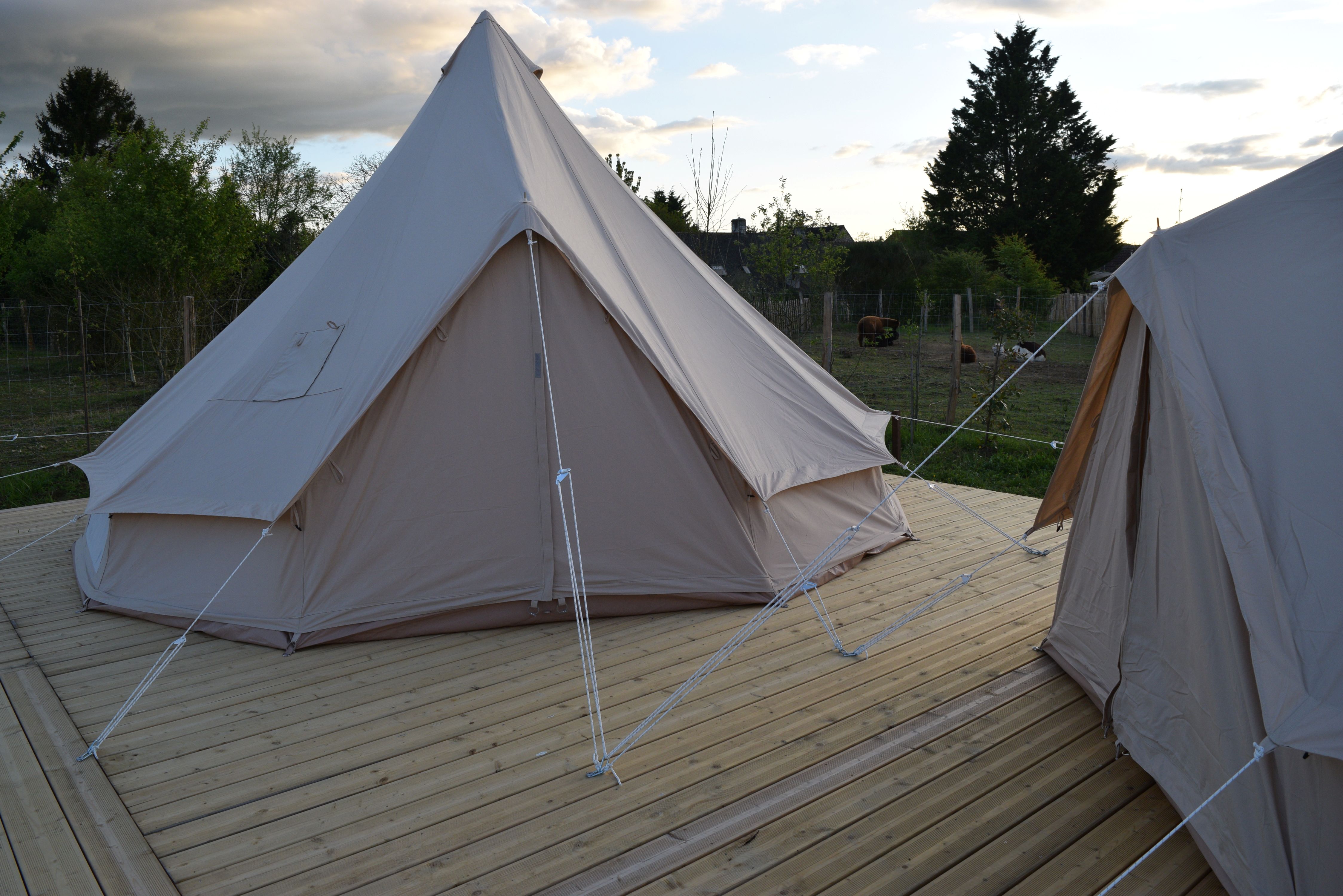 Tente Lima — Séjour nature avec spa à Maine-et-Loire à Blaison-Saint-Sulpice — détail architectural