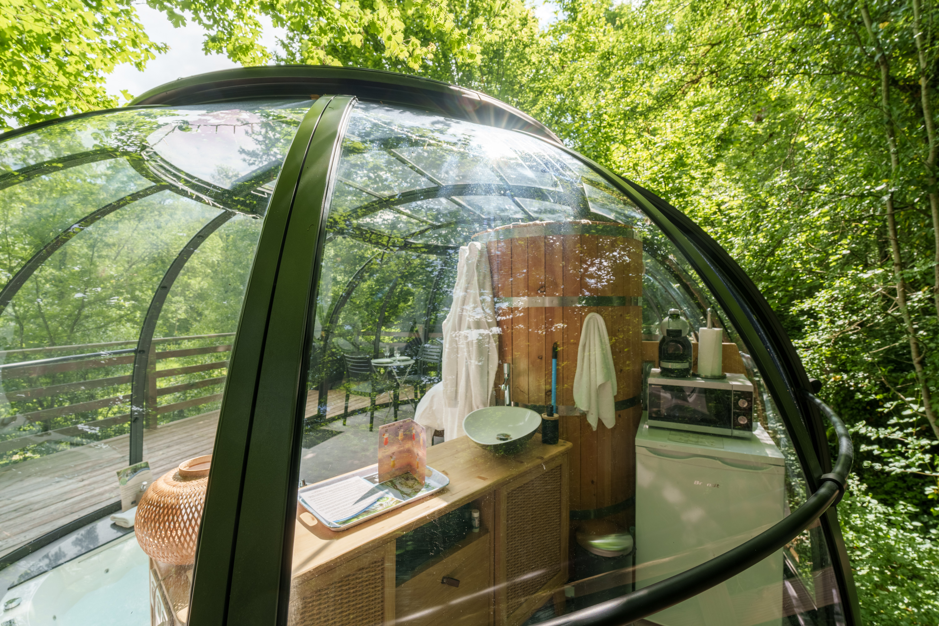 Dôme Stella & Spa — Nuit perchée à 2m en Haute-Marne à Marnay-Sur-Marne — chambre