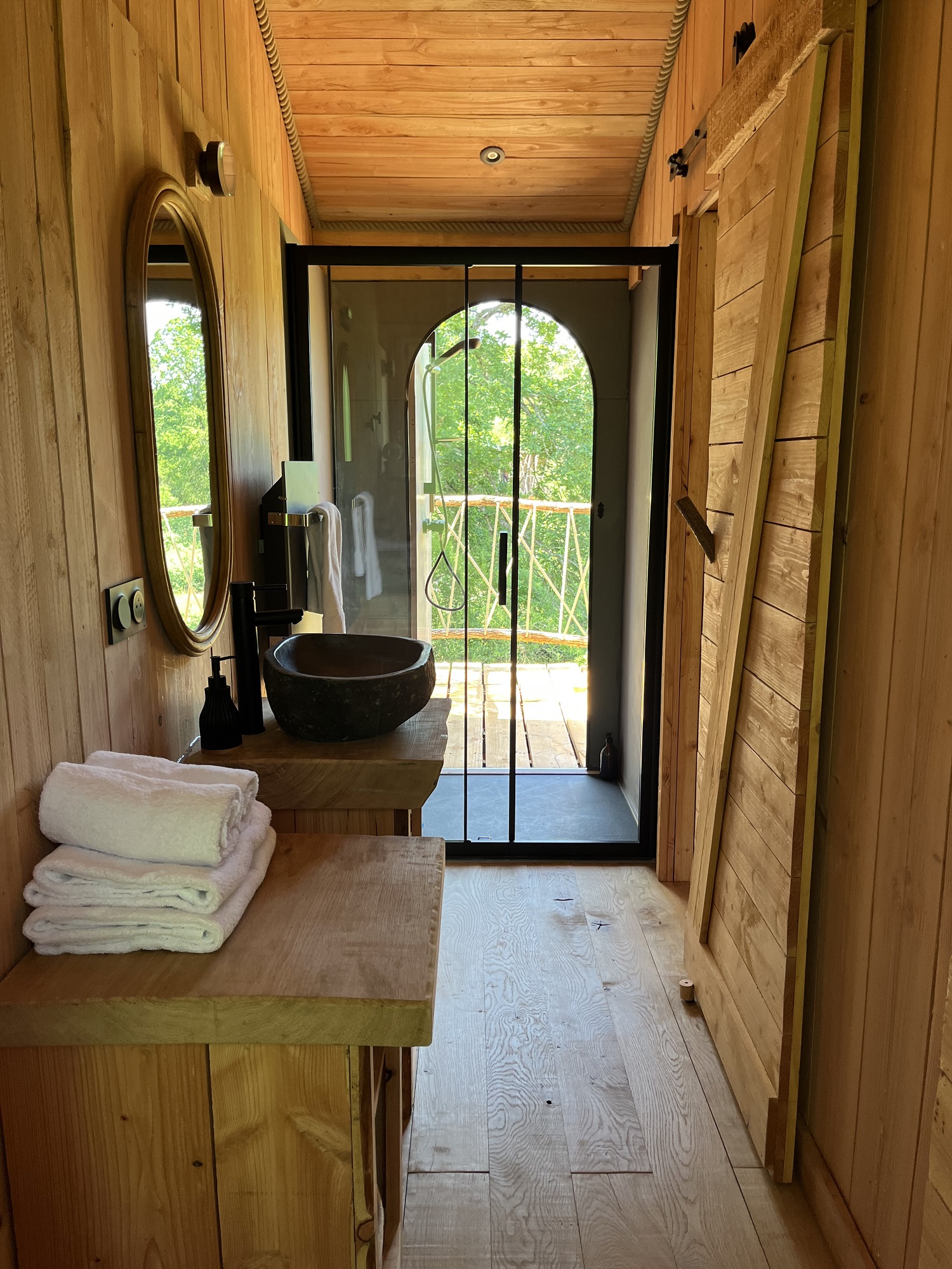 Cabane Spa Terre-et-Ciel : une évasion en Picardie à St-Léger-Aux-Bois — vue depuis la terrasse