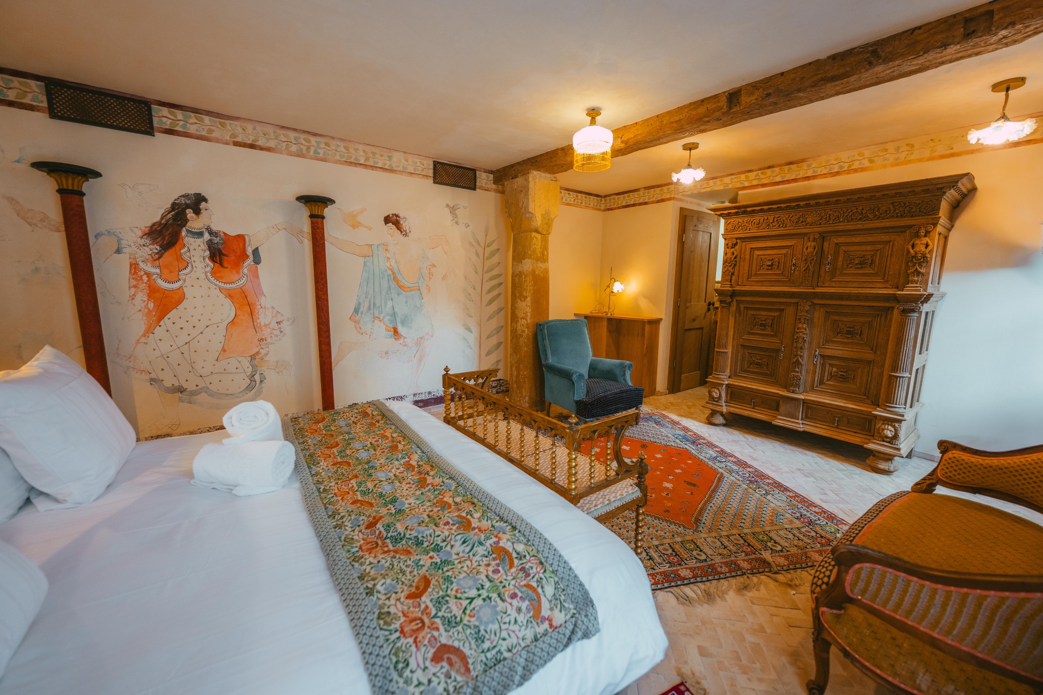 Santolina Etrusca Suite Rez de jardin — Chambre à thème avec spa à Haut-Rhin à Soultz-Haut-Rhin — vue depuis la terrasse