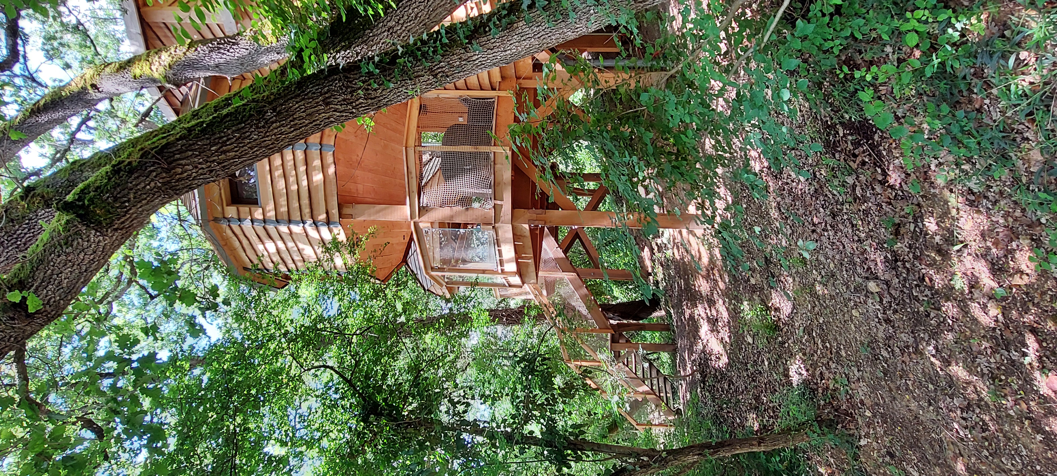 Cabane perchée ASTERIA — Nuit romantique avec spa à Sarrant (Gers) à Sarrant — espace de vie