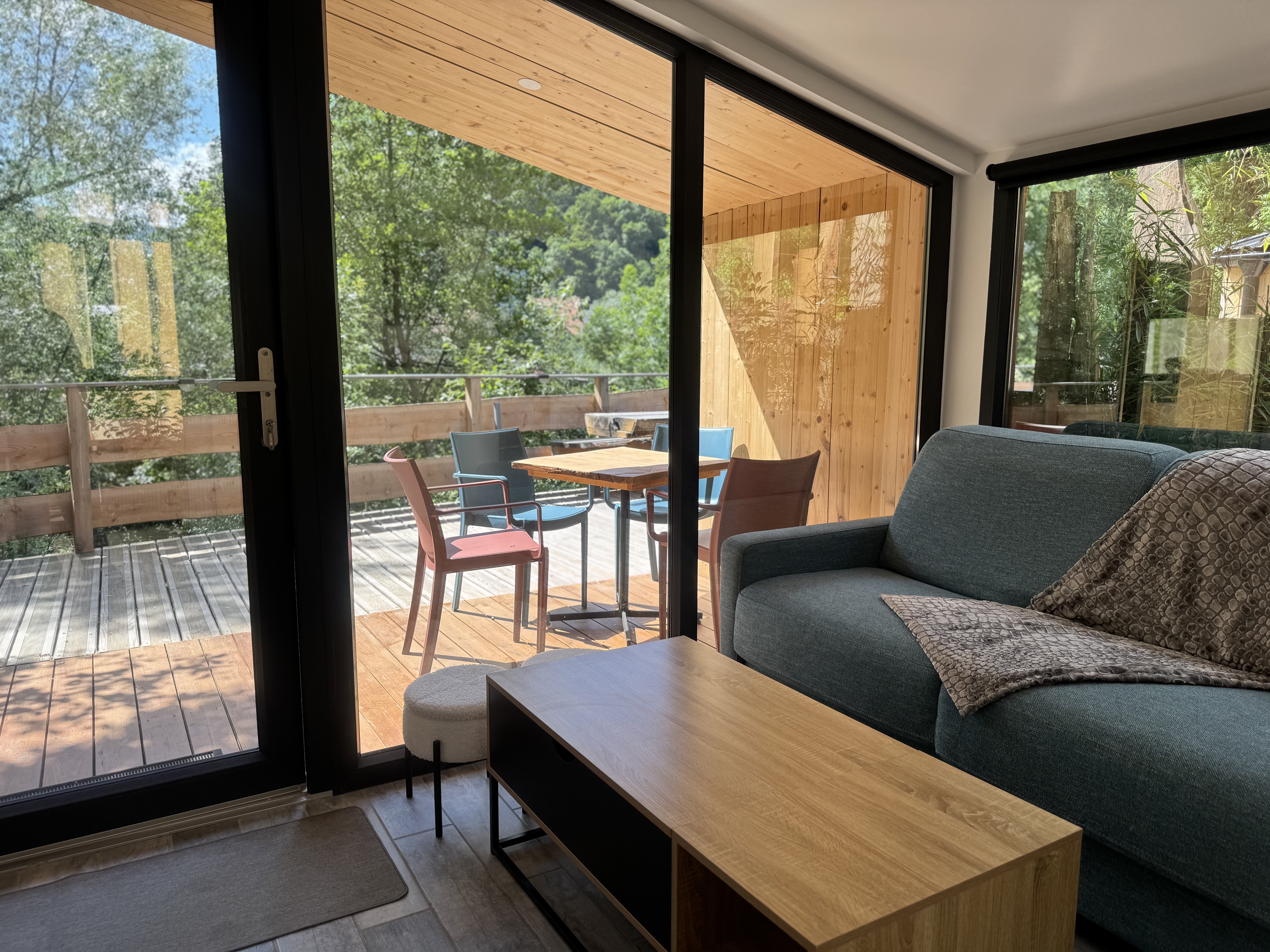 La Maison Aigle - Une cabane chaleureuse avec bain nordique à Orbey — vue depuis la terrasse