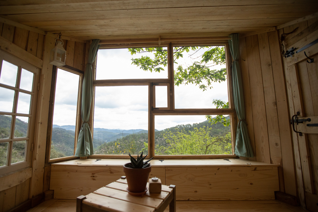 L'Observatoire : une cabane immersive en pleine nature à Mialet — chambre