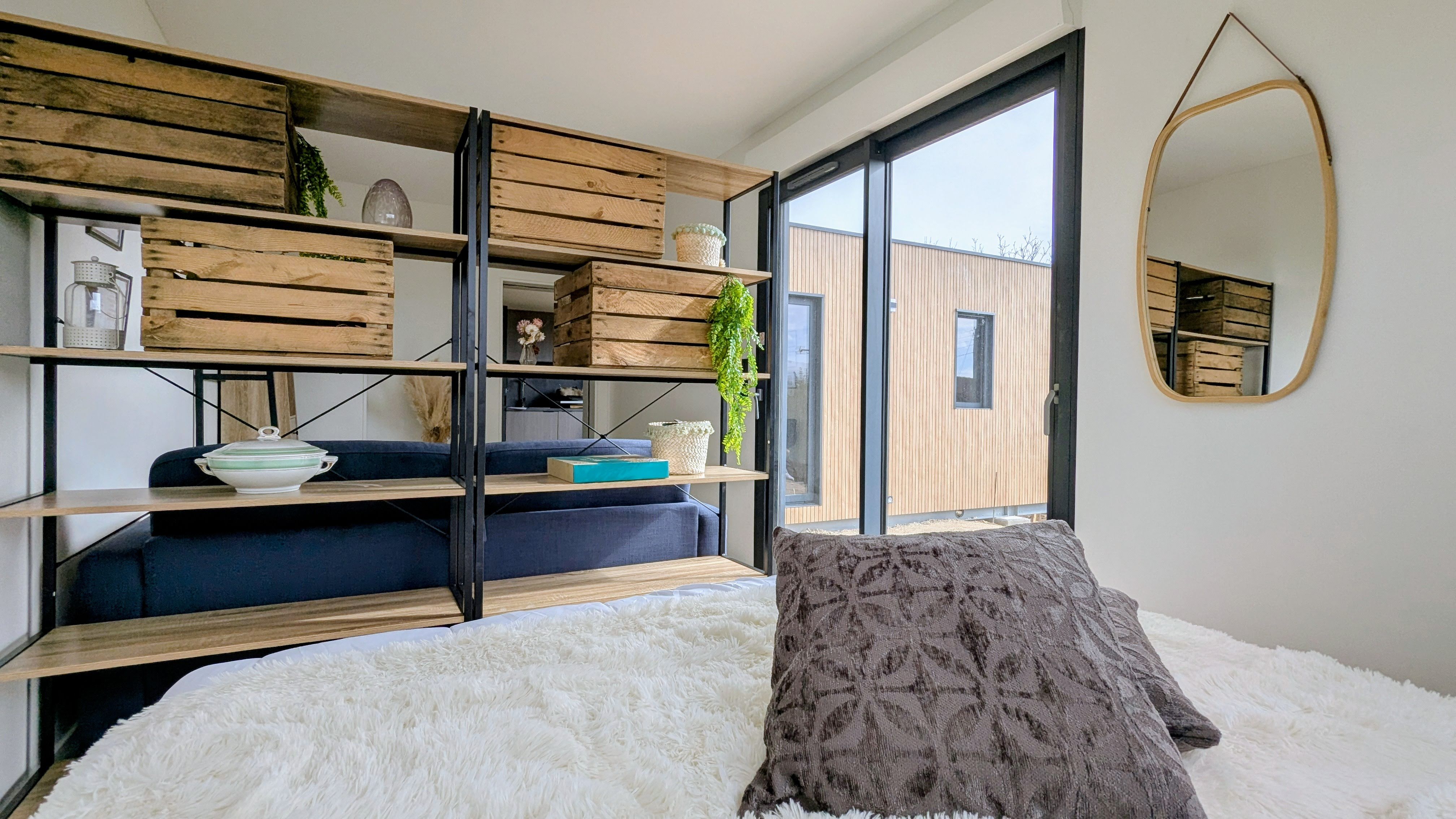 Ecolodge Le Pinot Gris — Séjour relaxant avec spa à Aube à Dolancourt — chambre