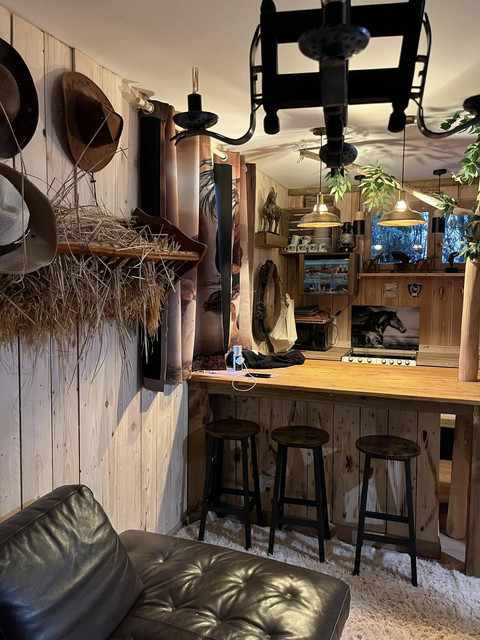 Le Ranch de Paulette — Chambre à thème avec ambiance Far West à Pyrénées-Orientales à Perpignan — espace de vie
