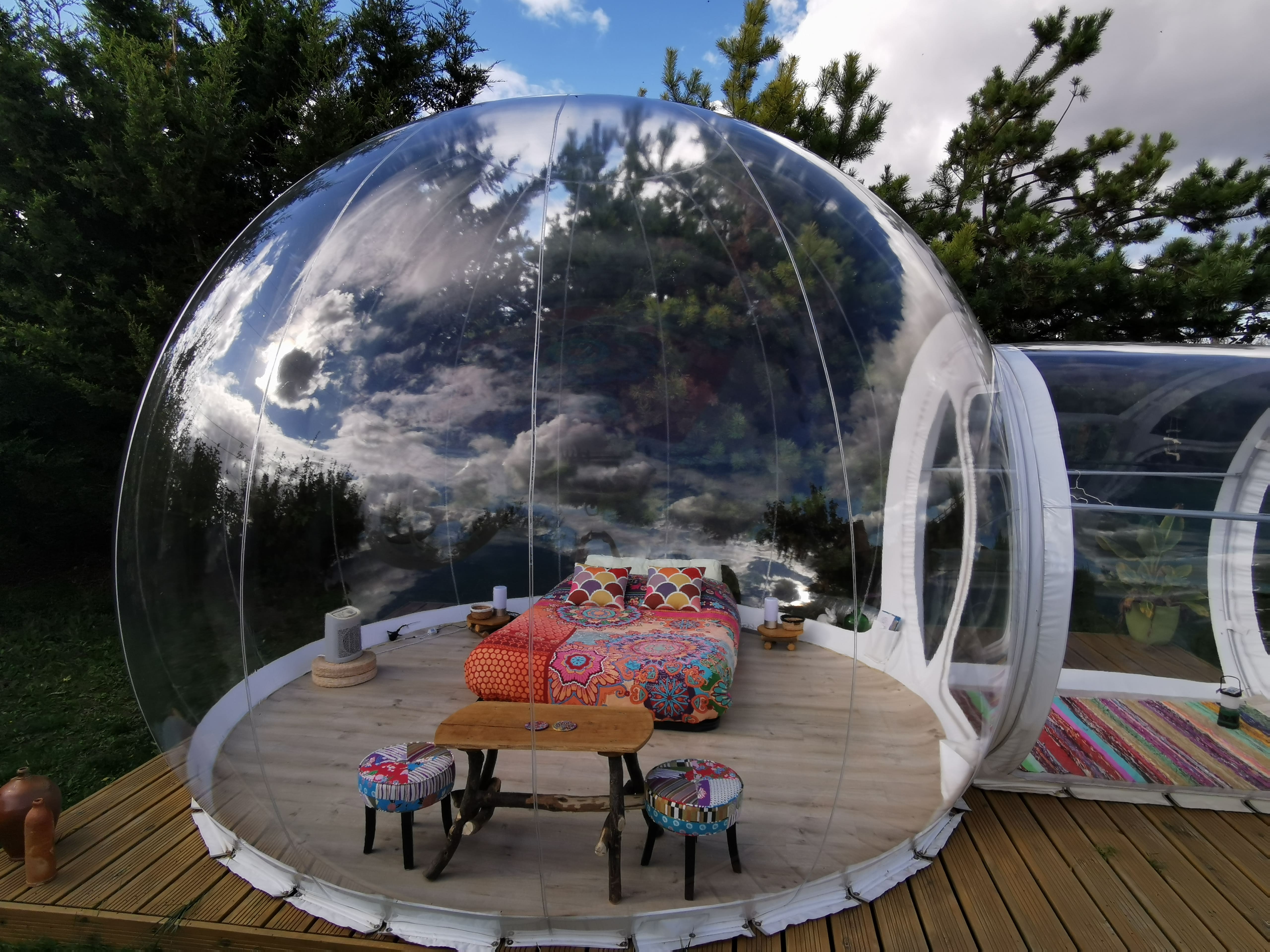 Vivez l'expérience unique de la Bulle Cristal en Île-de-France à Champmotteux — salle de bain
