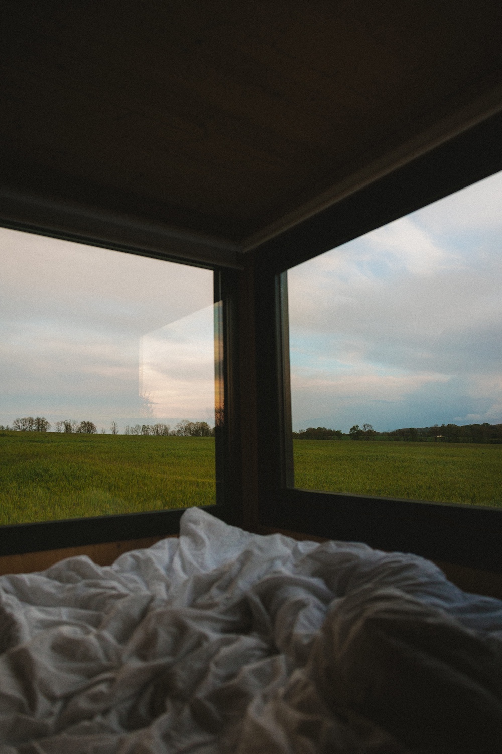 Tiny house moderne au cœur d'un verger en Lorraine à Rarécourt — environnement naturel