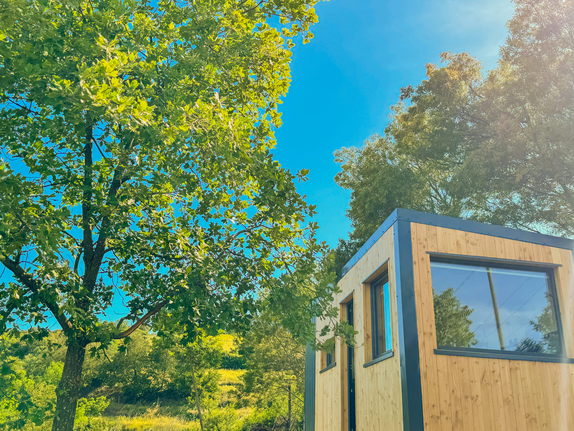 Le Paradis des Albères — Tiny House panoramique à Céret (Pyrénées-Orientales) à Céret — salle de bain