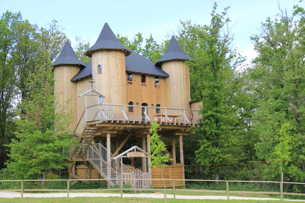 Château dans les branches — Nuit perchée à 8m dans la Vienne