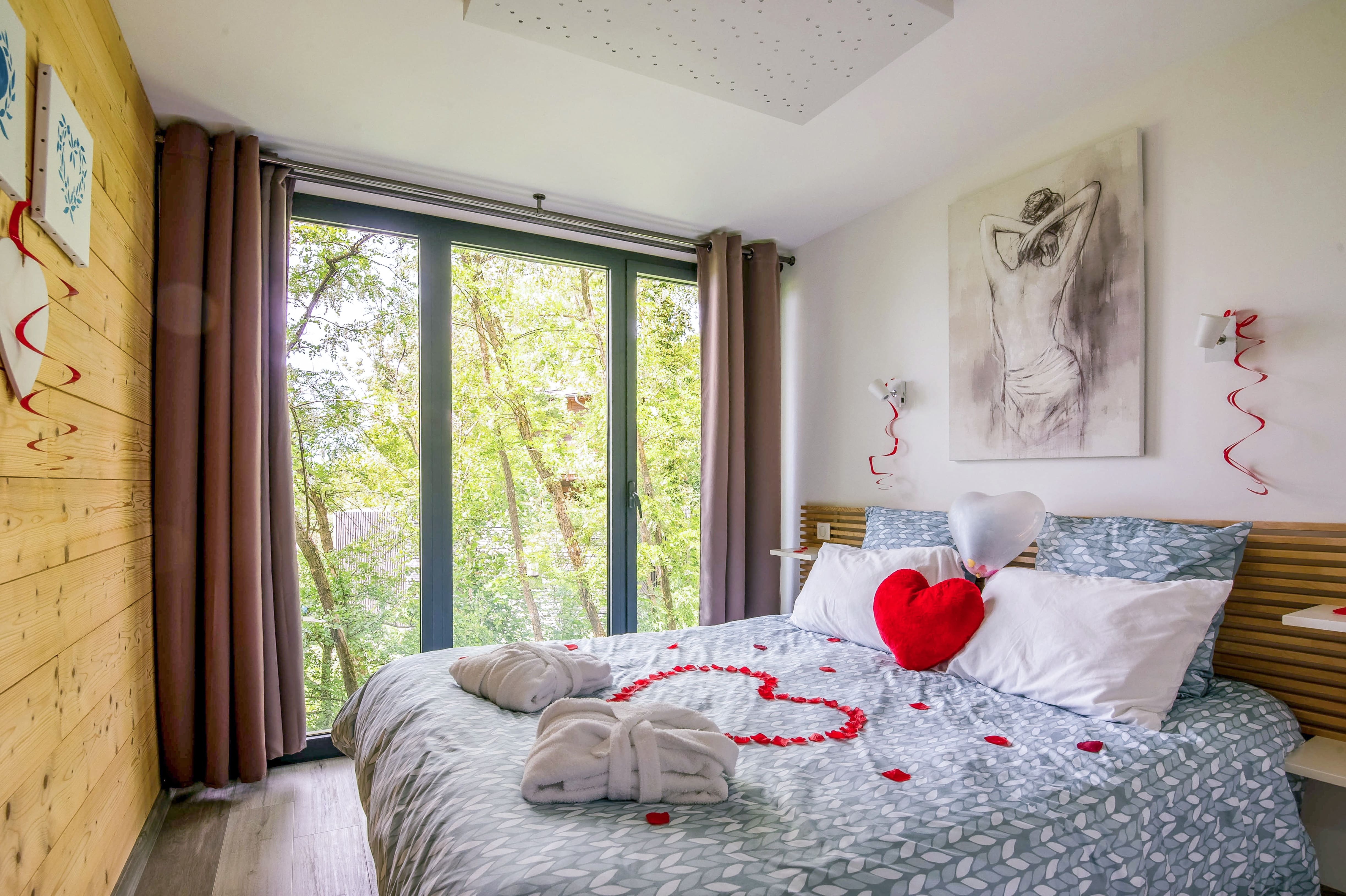 Chalet Spa Sirius : un cocon de sérénité en Lorraine à Ville-Sur-Illon — vue depuis la terrasse