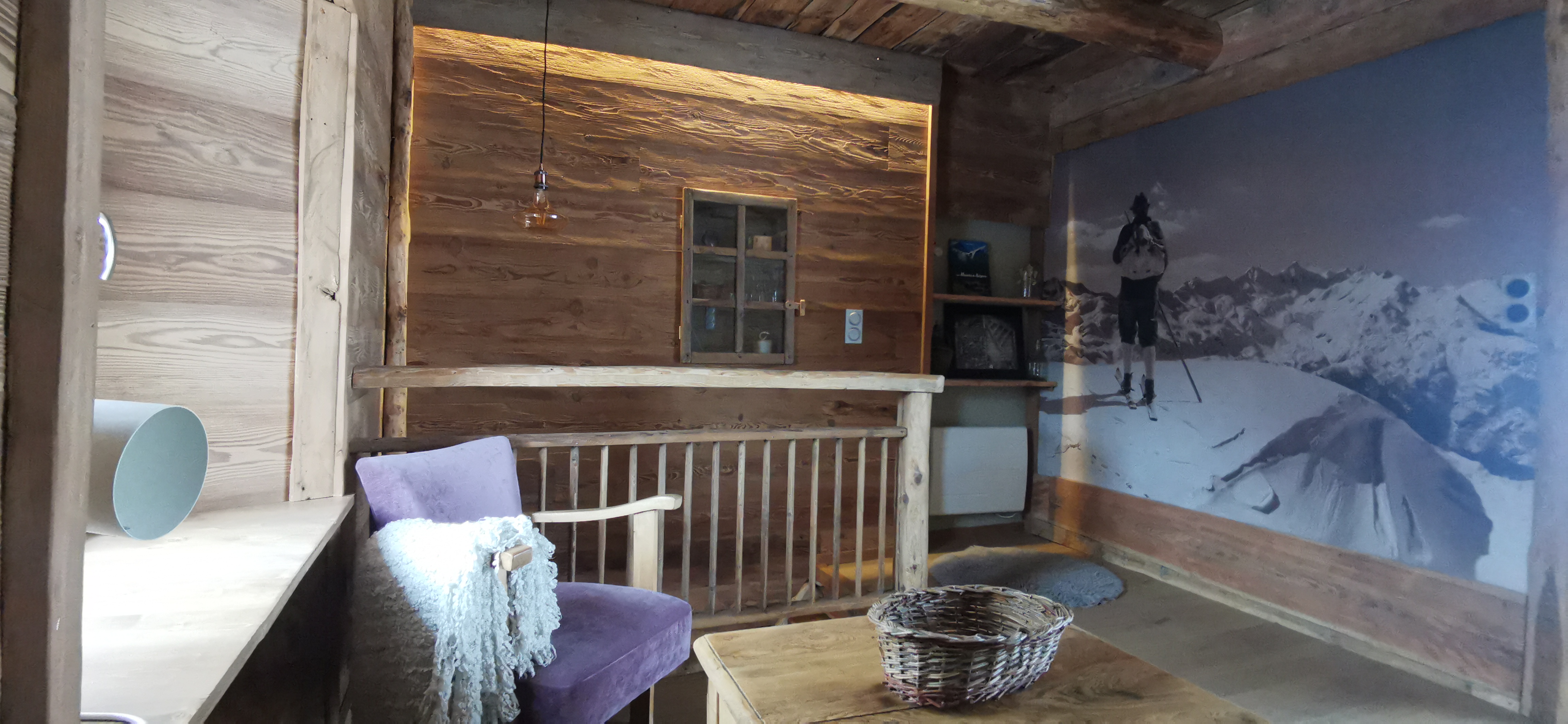 Riou Claret — Maison insolite avec spa à Hautes-Alpes à Briançon — chambre