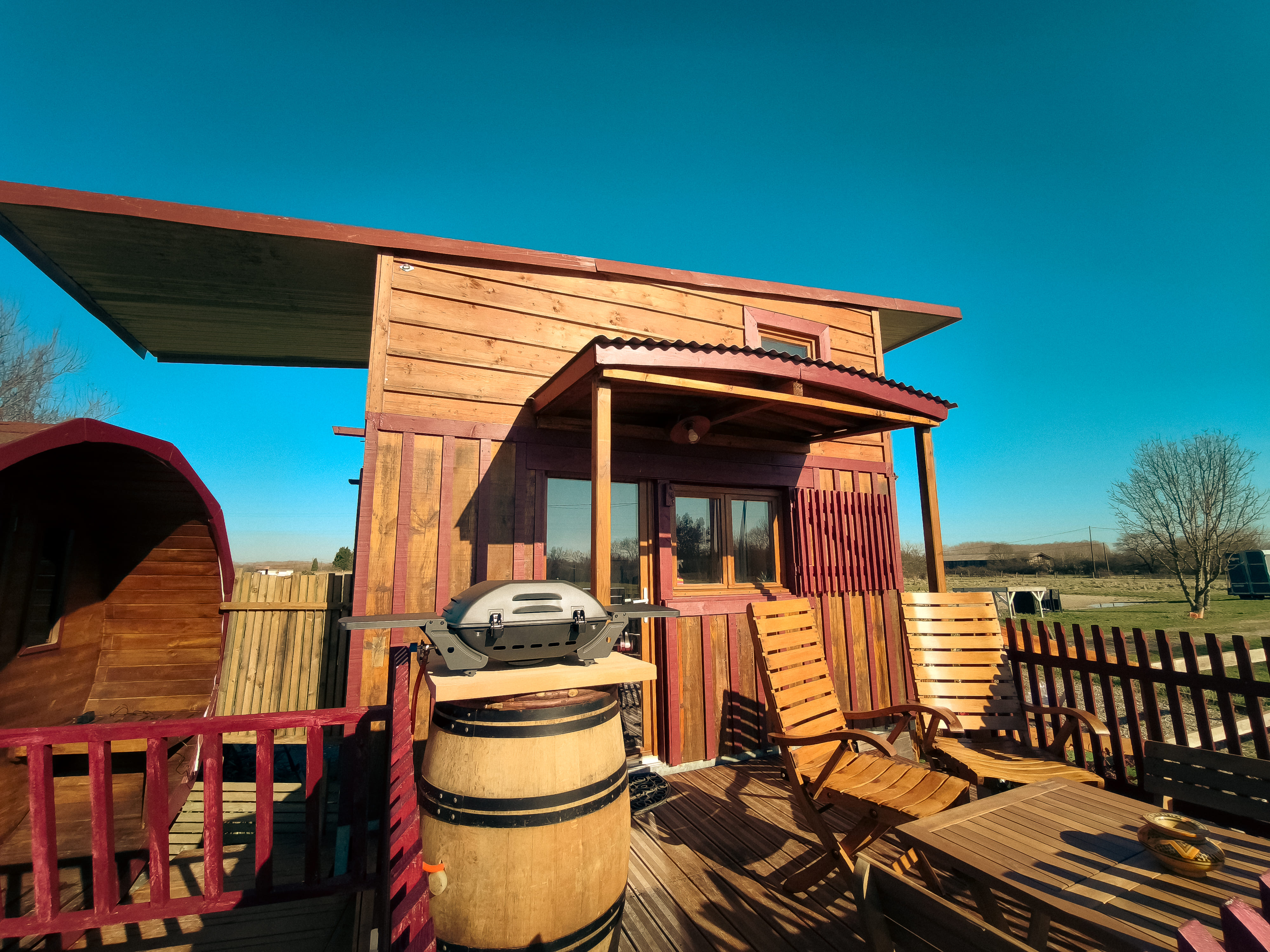 La Tiny Girondine — Tiny House avec spa à Gironde à Bordeaux — chambre