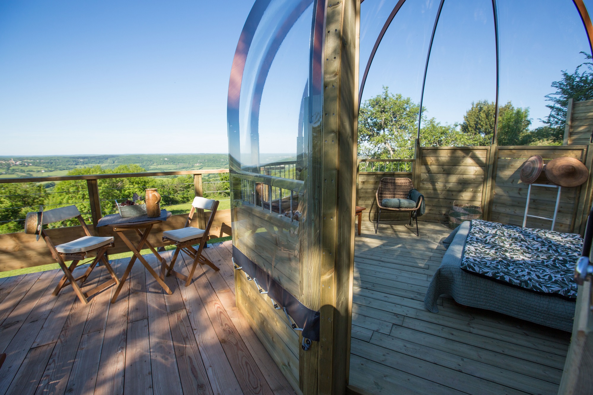 La Domostella : un dôme enchanteur au cœur du Limousin à Noailhac — chambre